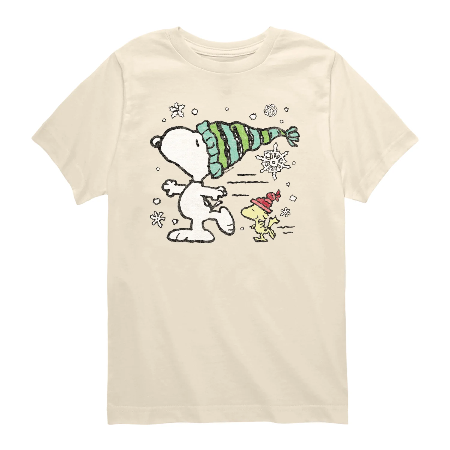 Peanuts - Snoopy Woodstock Skate - Toddler & Youth Short Sleeve Graphic T-Shirt - Image 3