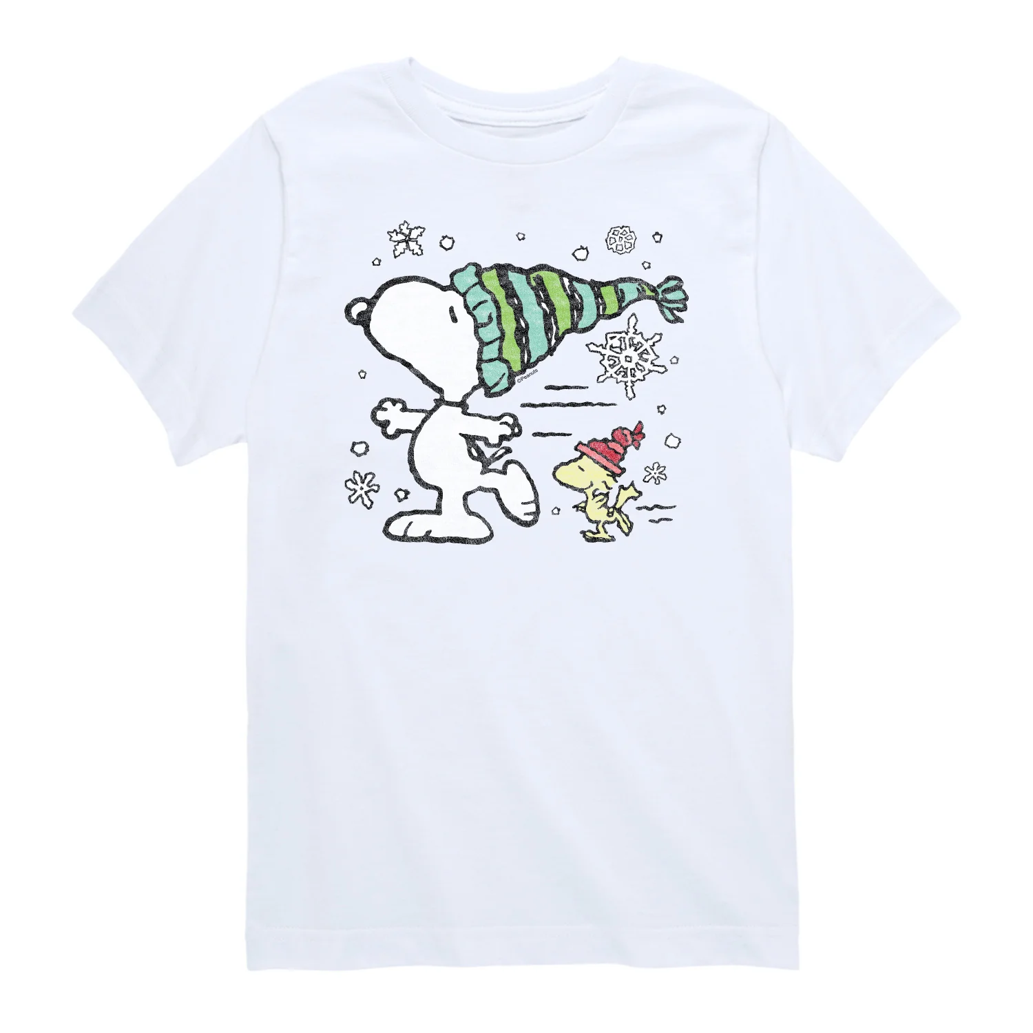 Peanuts - Snoopy Woodstock Skate - Toddler & Youth Short Sleeve Graphic T-Shirt - Image 4