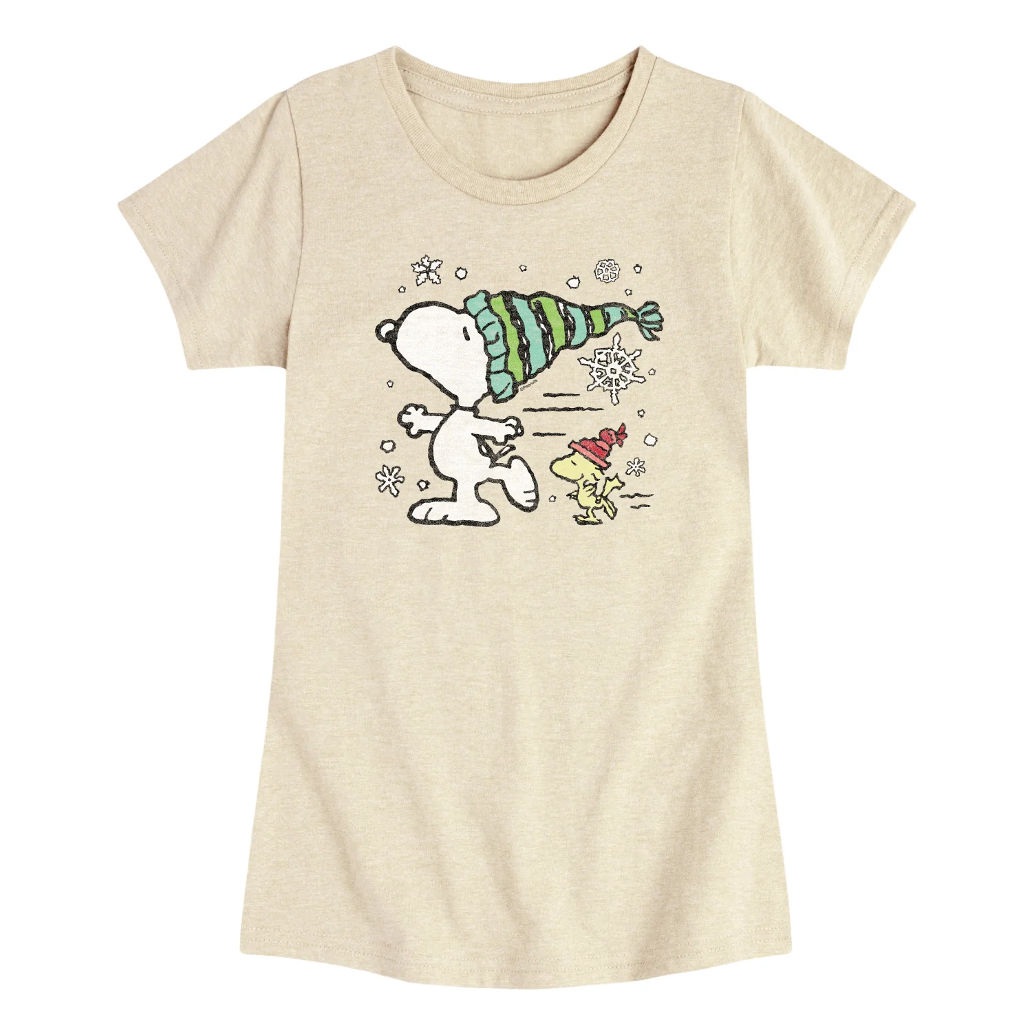 Peanuts - Snoopy Woodstock Skate - Toddler & Youth Girls Short Sleeve Graphic T-Shirt - Image 2