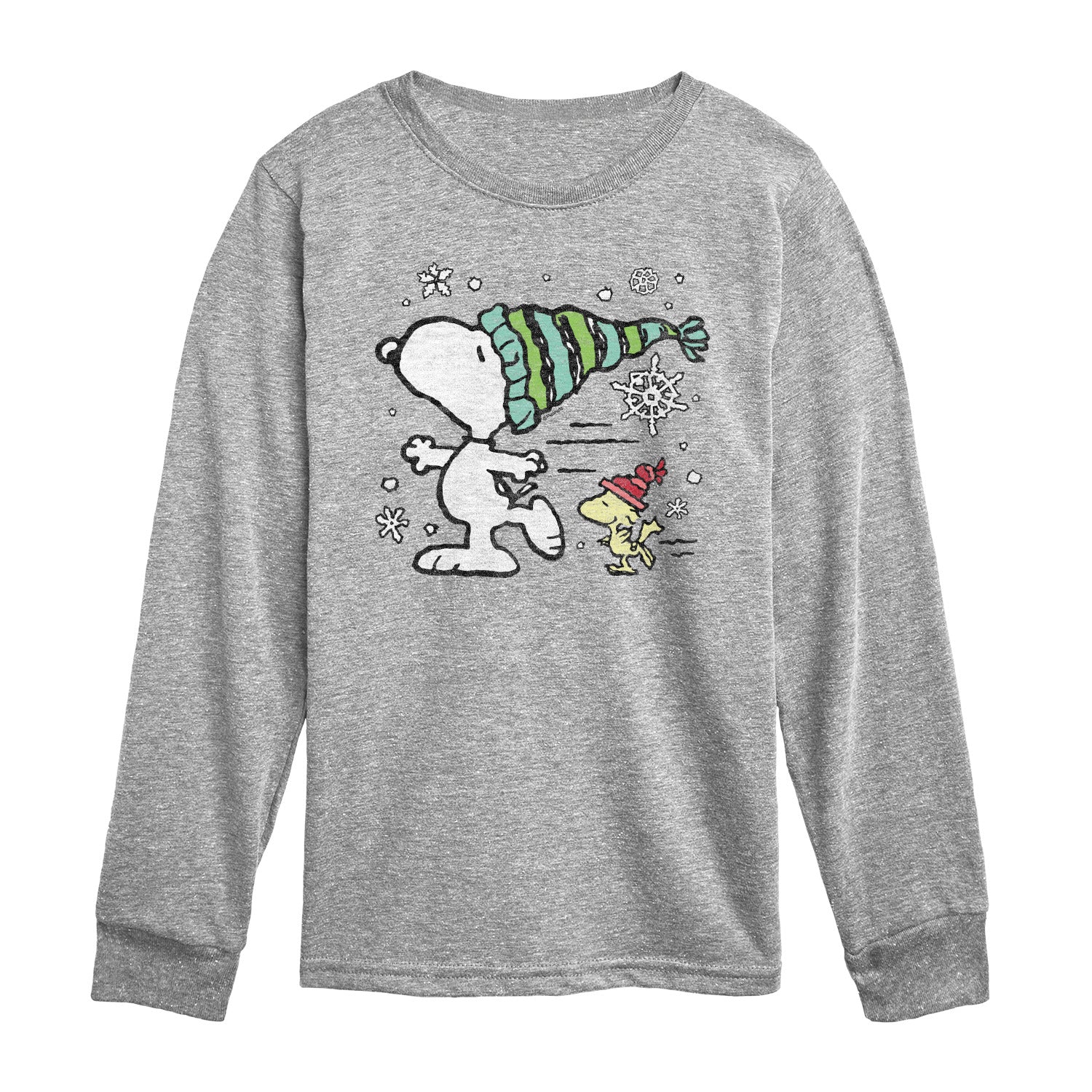 Peanuts - Snoopy Woodstock Skate - Toddler & Youth Long Sleeve Graphic T-Shirt - Image 2