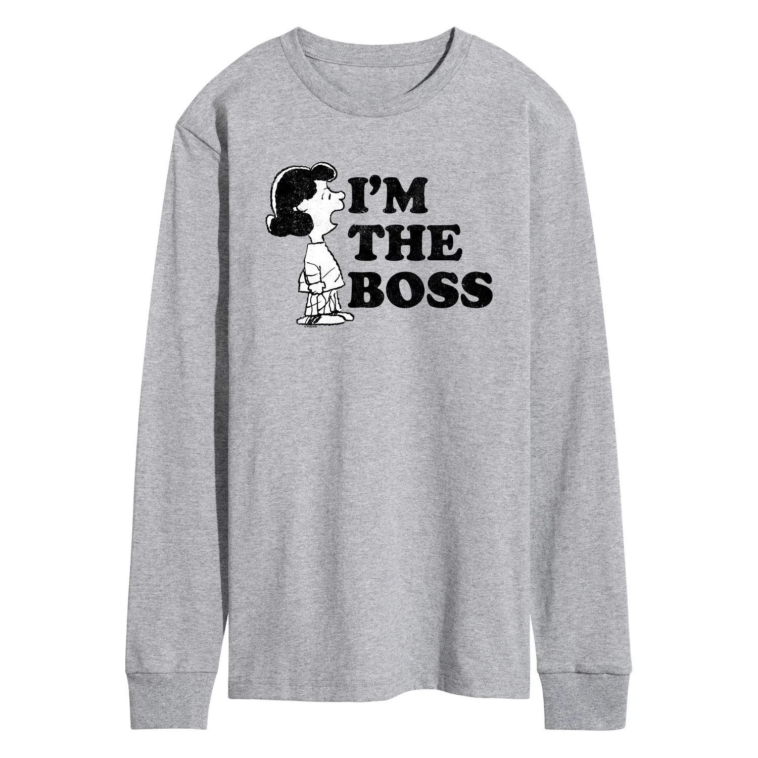 Peanuts - I'm the Boss - Men's Long Sleeve Graphic T-Shirt