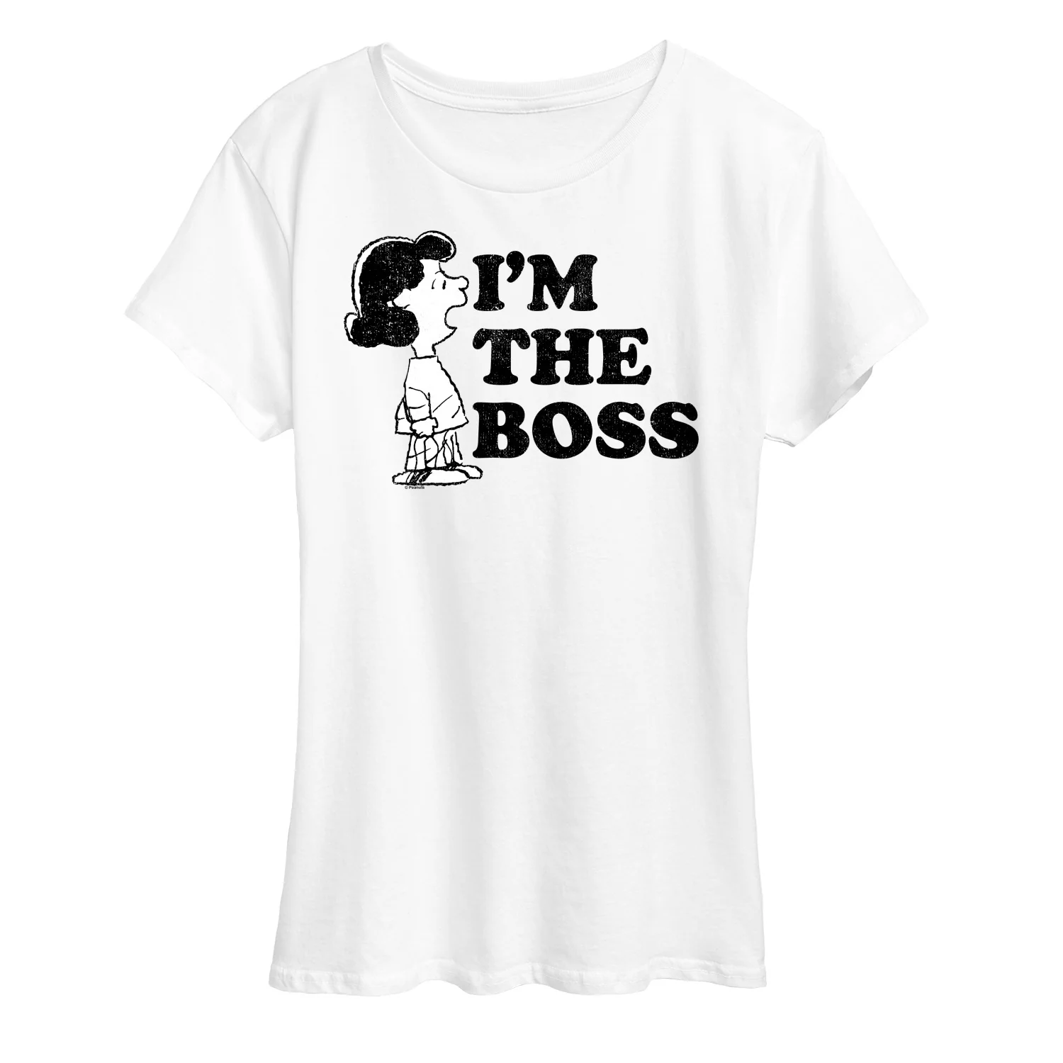 Peanuts - I'm the Boss - Women's Short Sleeve Graphic T-Shirt - Image 2