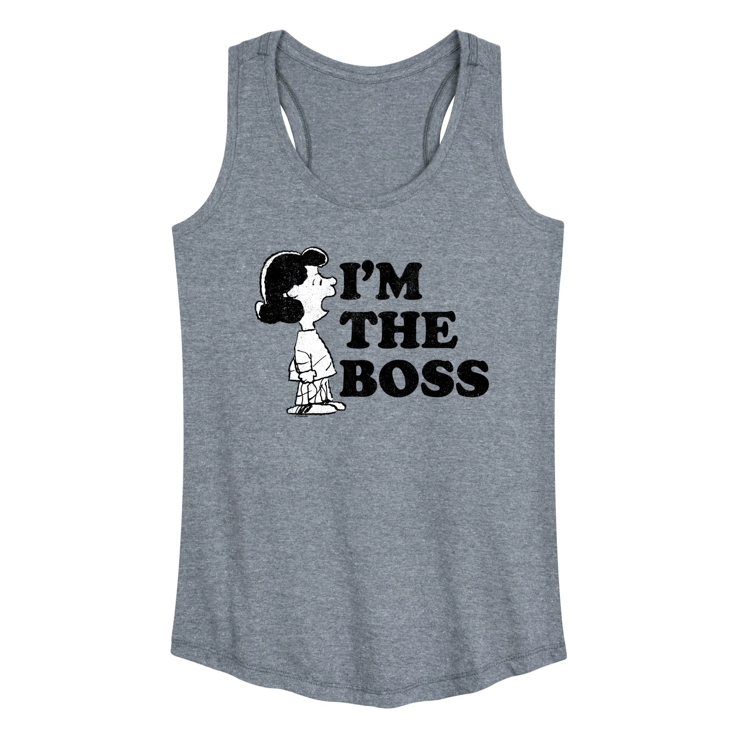 Peanuts - I'm the Boss - Women's Racerback Graphic Tank