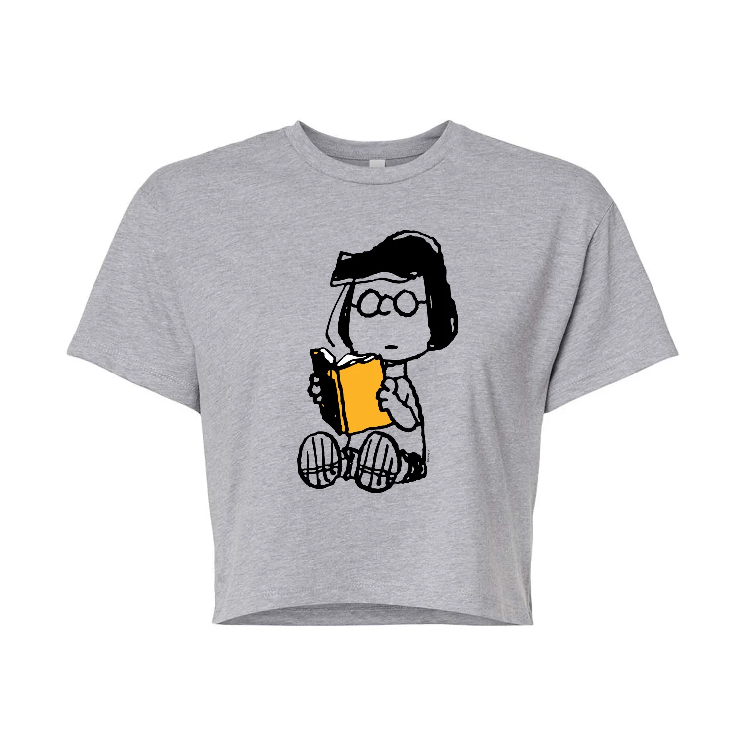 Peanuts - Marcie Reading - Juniors Cropped Graphic T-Shirt