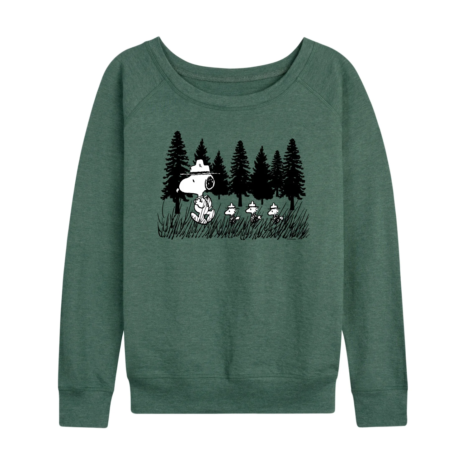 Peanuts - Troopping Along - Women's French Terry Long Sleeve Pullover - Image 2