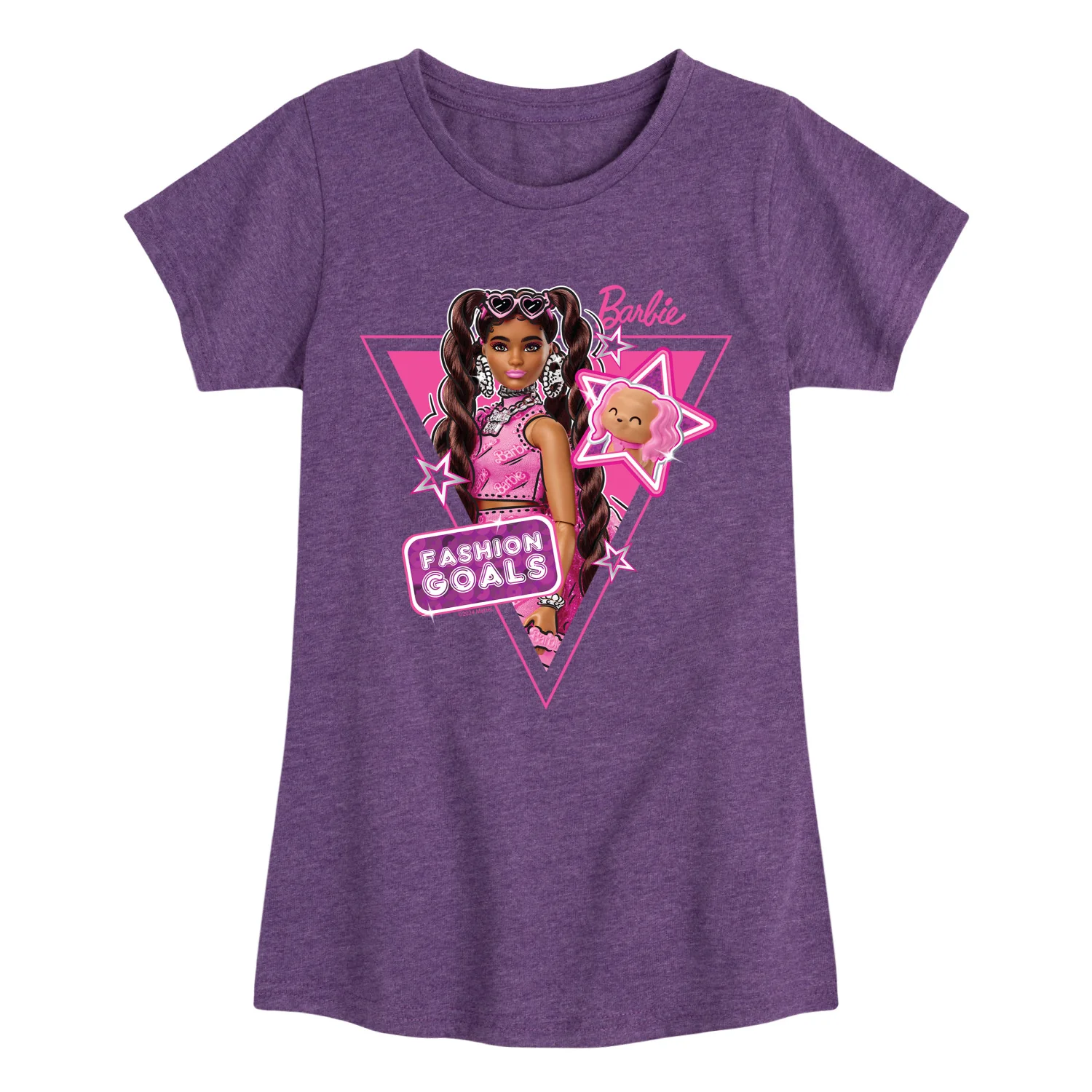 Barbie - Fashion Goals - Girls Fitted Short Sleeve Graphic T-Shirt - Image 3