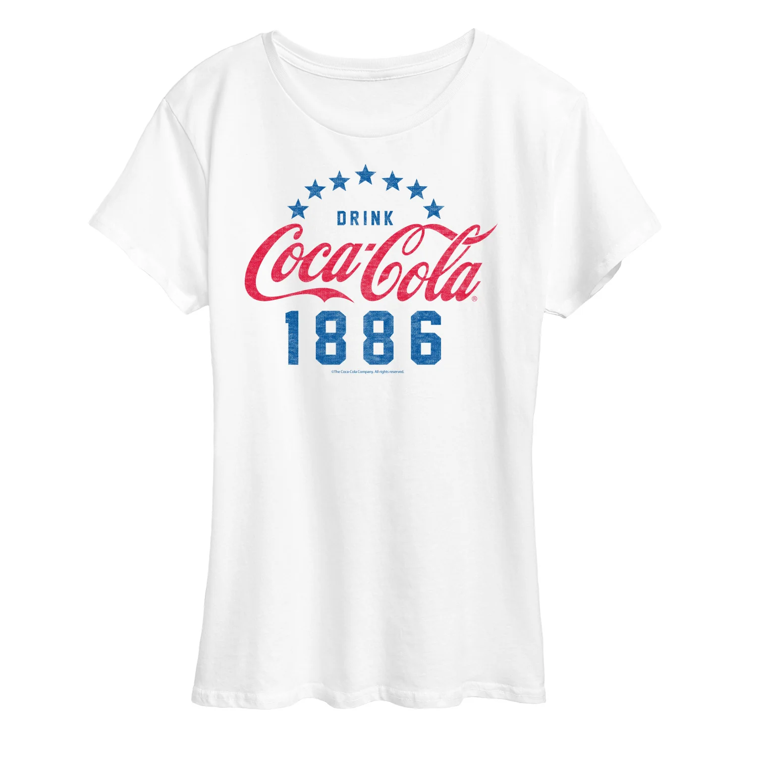 Coca-Cola - Star Circle - Womens Short Sleeve Graphic T-Shirt - Image 4