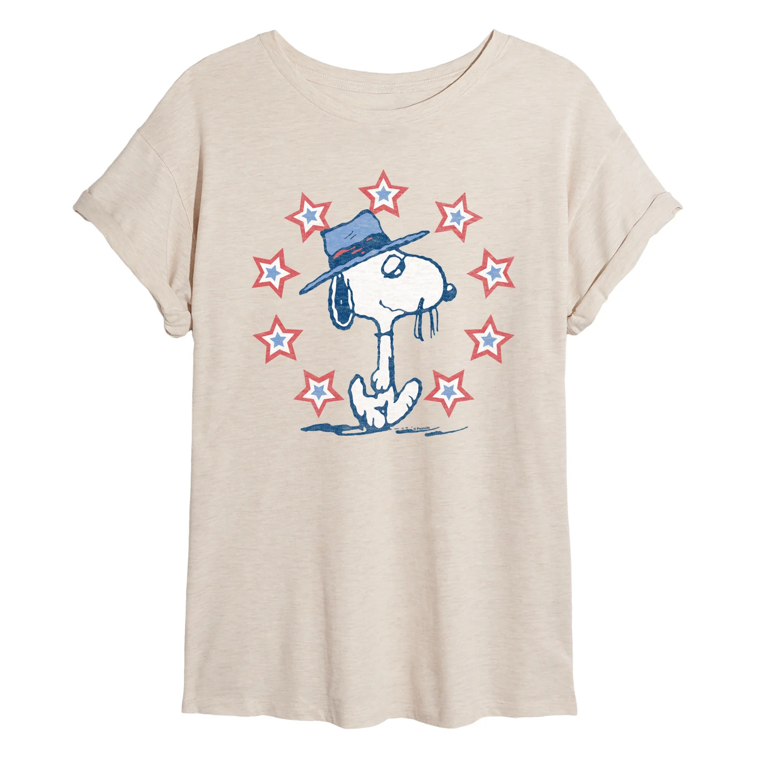 Peanuts - Spike Americana - Juniors Oversized Graphic T-Shirt - Image 2