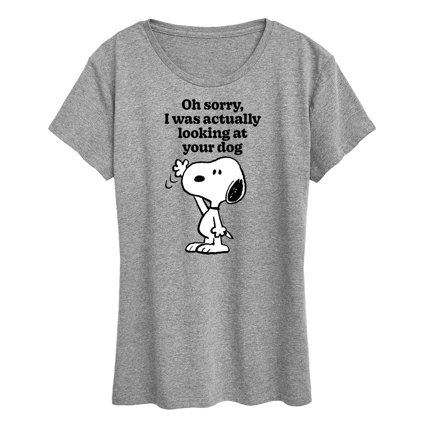 Peanuts - Looking At Your Dog - Women's Short Sleeve Graphic T-Shirt - Image 2