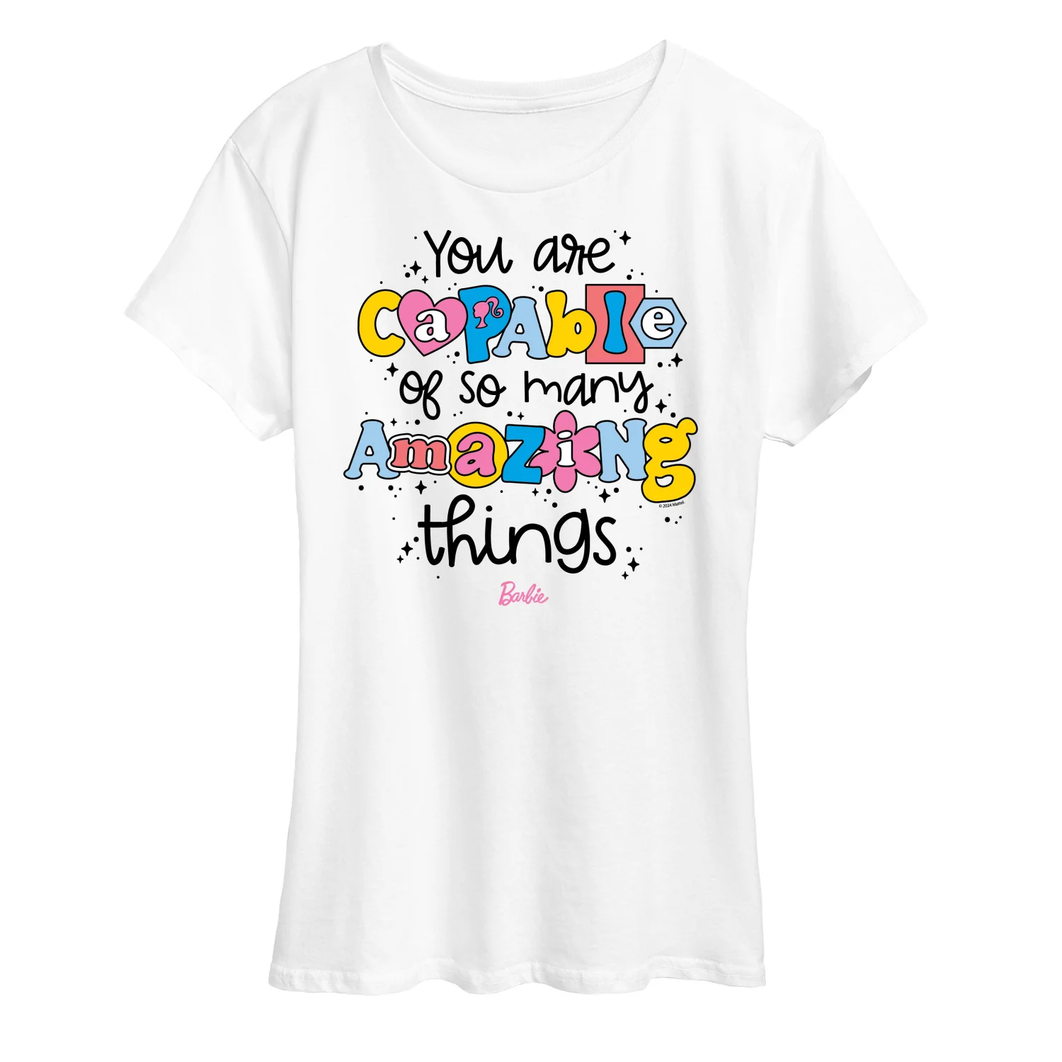 Barbie - You Are Capable Of So Many Amazing Things Barbie - Womens Women'S Short Sleeve Graphic T-Shirt