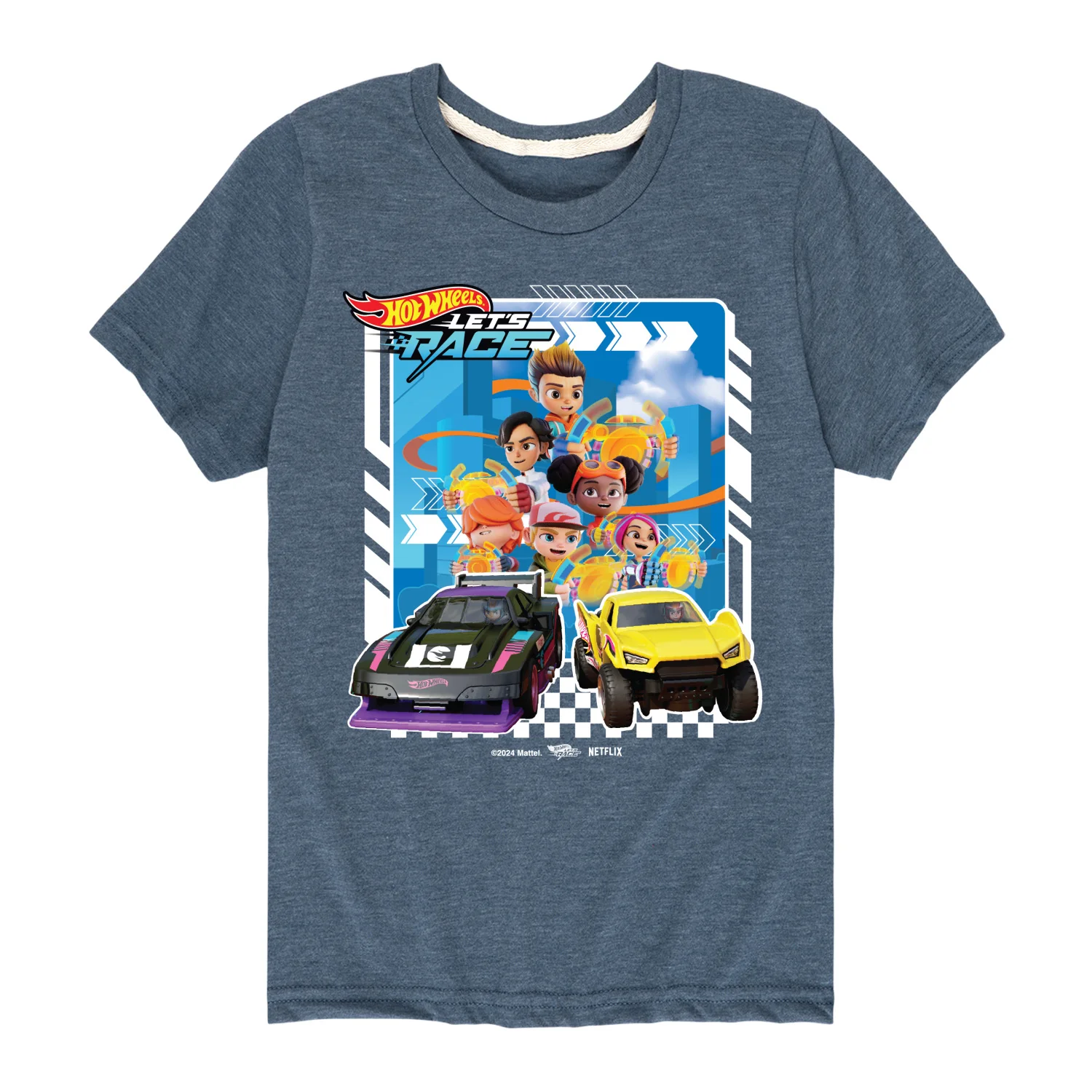 Hot Wheels - Lets Race Characters - Kids Toddler And Youth Short Sleeve Tee - Image 3