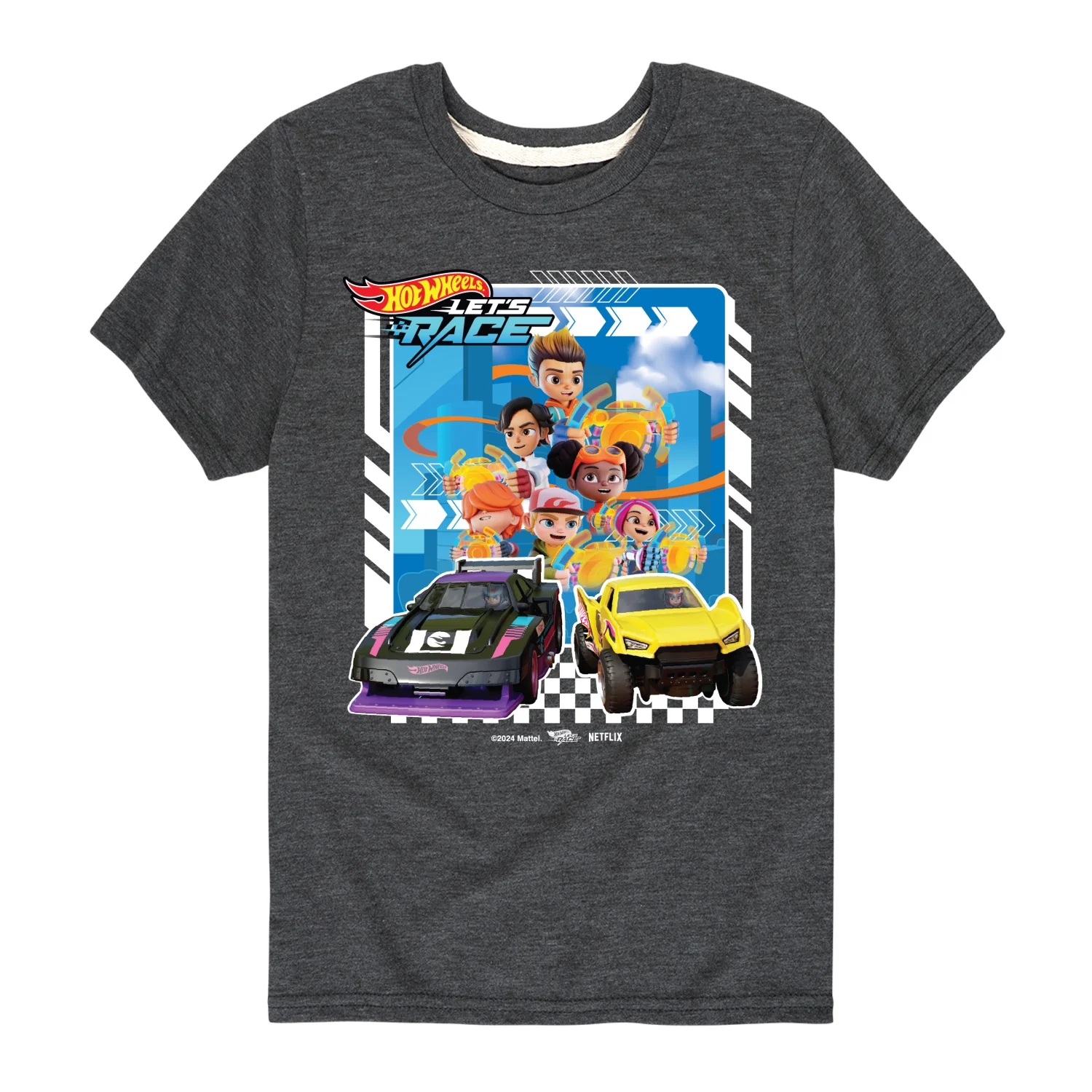 Hot Wheels - Lets Race Characters - Kids Toddler And Youth Short Sleeve Tee - Image 4