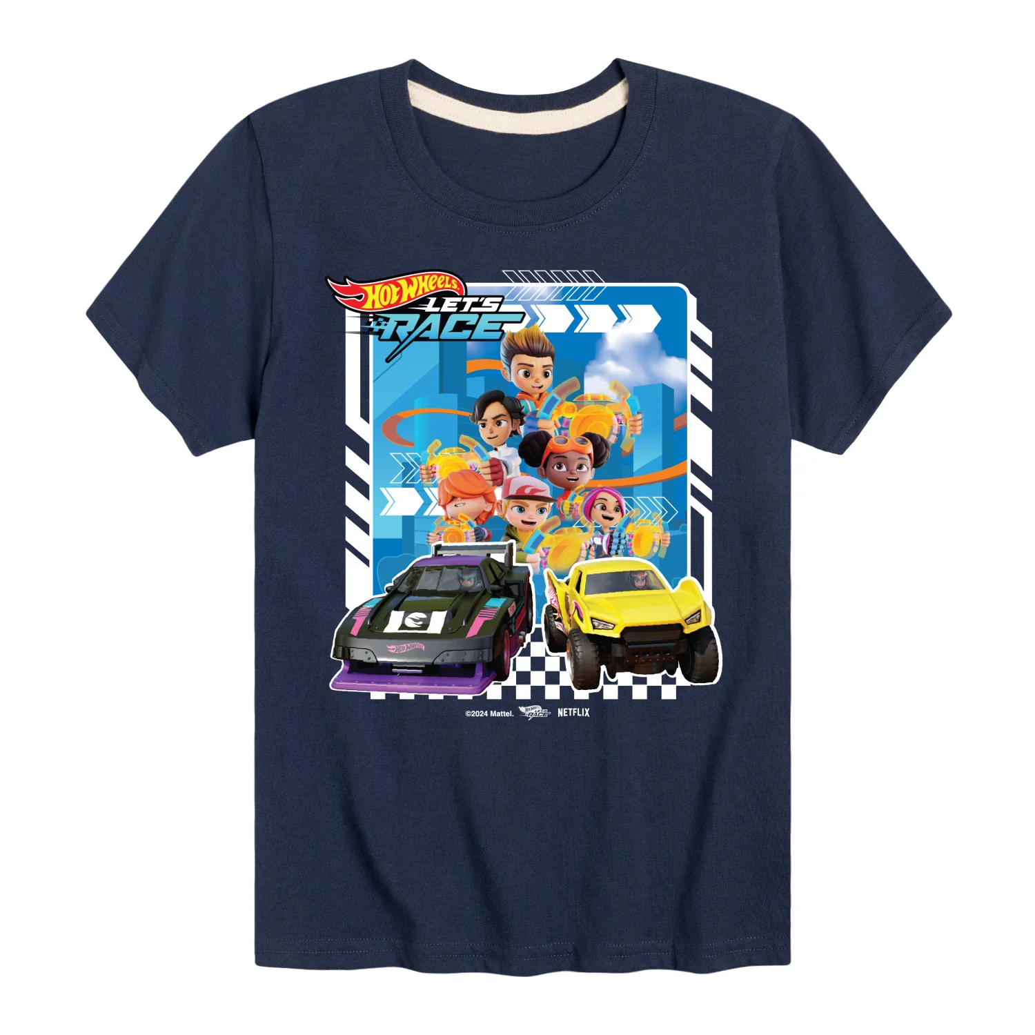 Hot Wheels - Lets Race Characters - Kids Toddler And Youth Short Sleeve Tee - Image 8