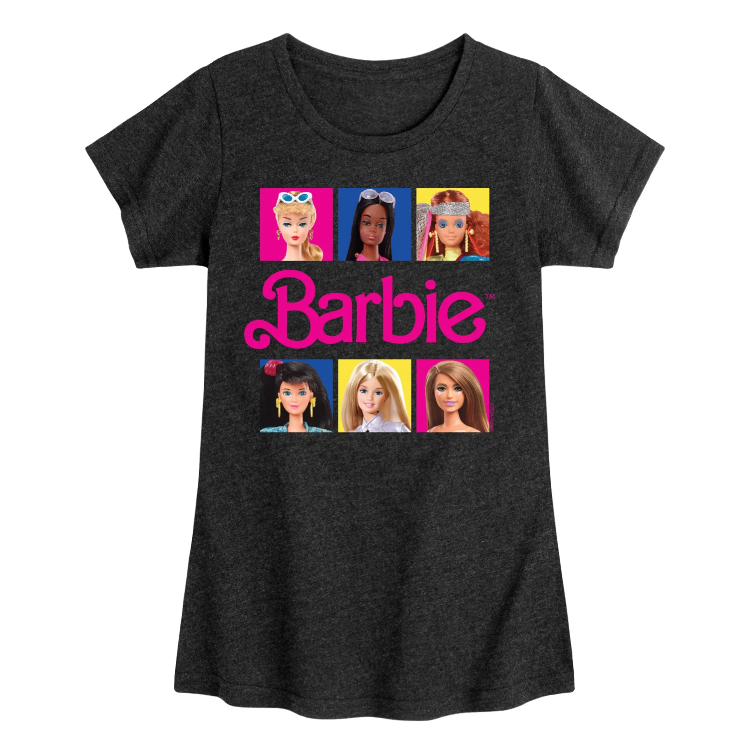 Barbie - Barbie Doll Portraits - Girls Fitted Short Sleeve Graphic T-Shirt - Image 2