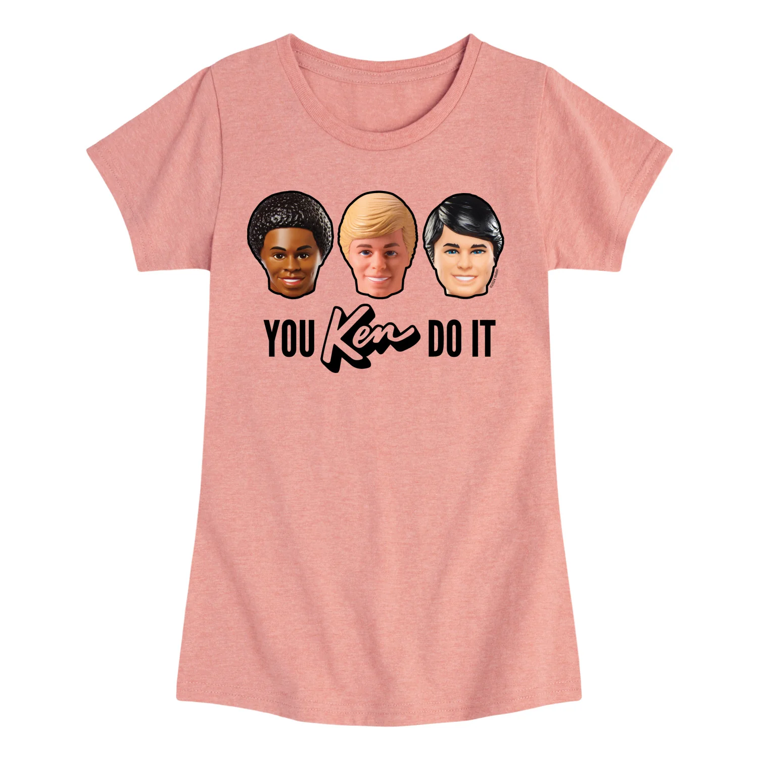 Barbie - You Ken Do It- Girls Fitted Short Sleeve Graphic T-Shirt