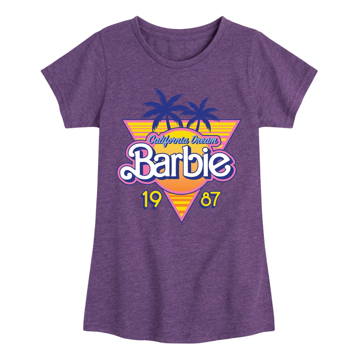 Barbie - Barbie Logo California Dream- Girls Fitted Short Sleeve Graphic T-Shirt - Image 3