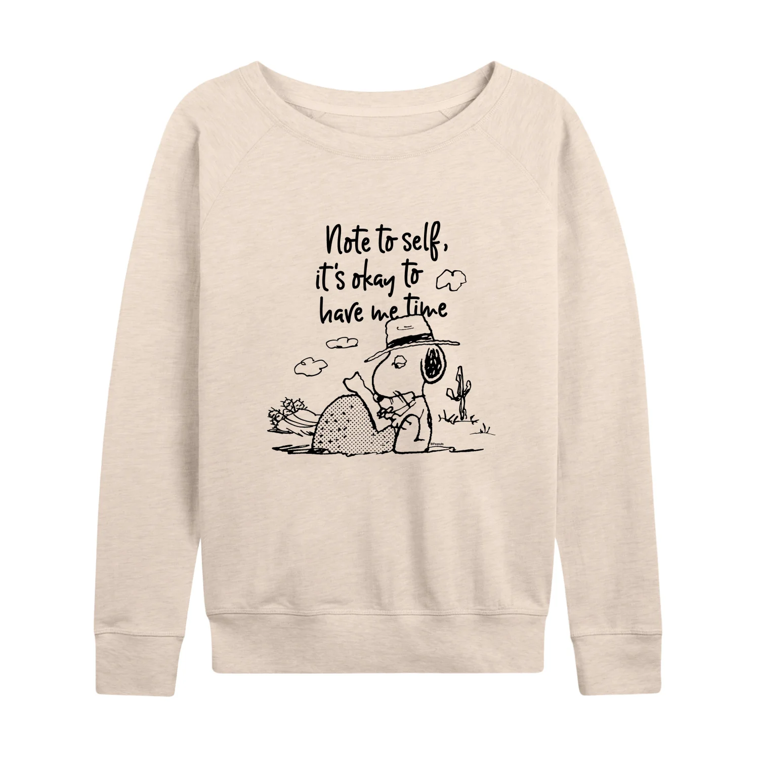 Peanuts - Spike Note - Women's French Terry Long Sleeve Pullover