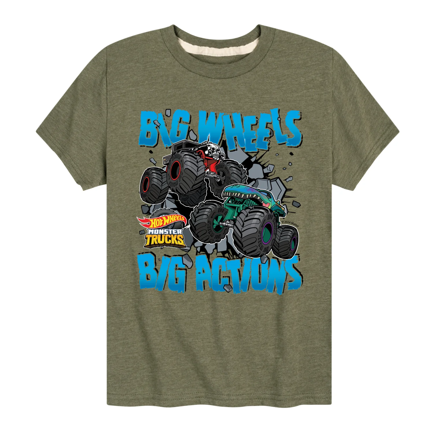 Hot Wheels - Big Actions Big Wheels - Little Kids Toddler And Youth Short Sleeve Tee - Image 4