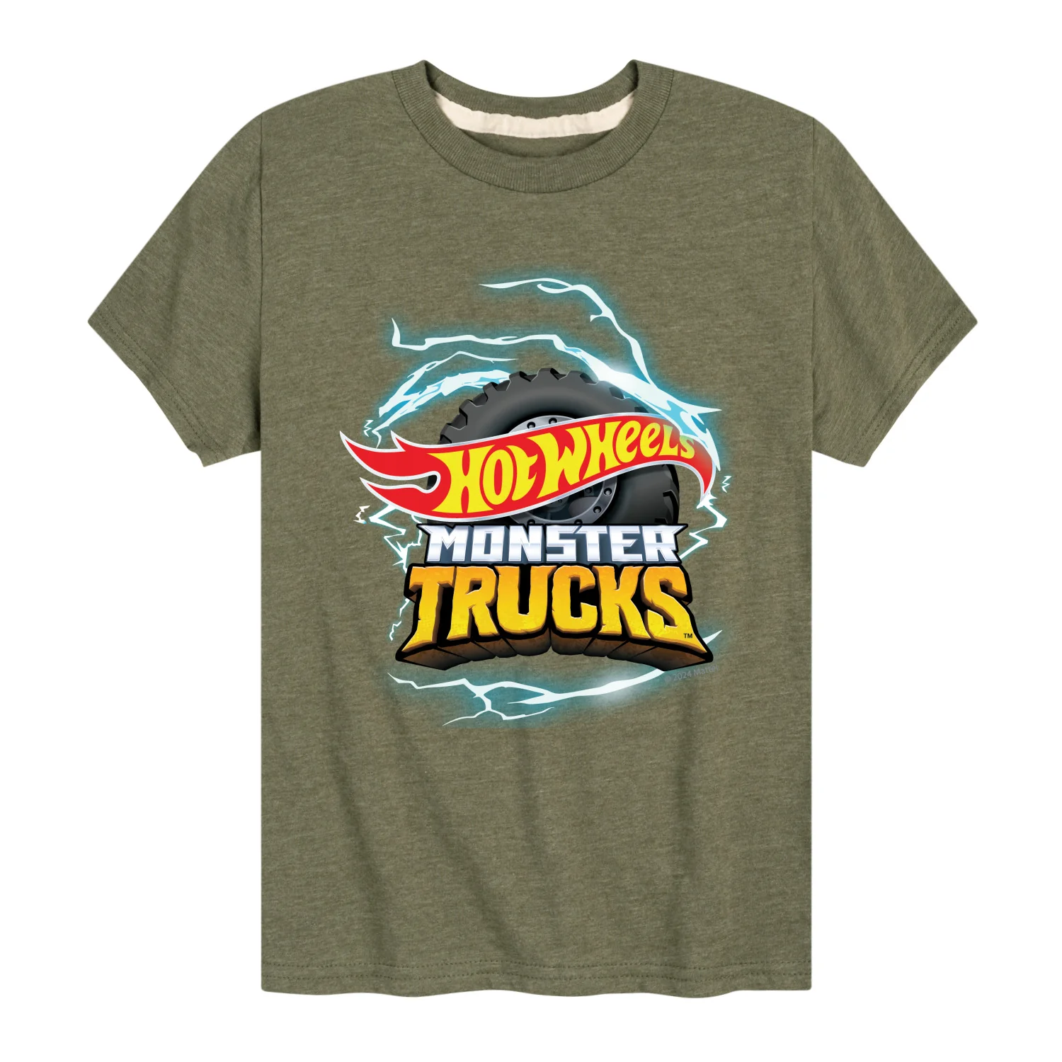 Hot Wheels - Monster Trucks Logo - Kids Toddler And Youth Short Sleeve Tee - Image 2