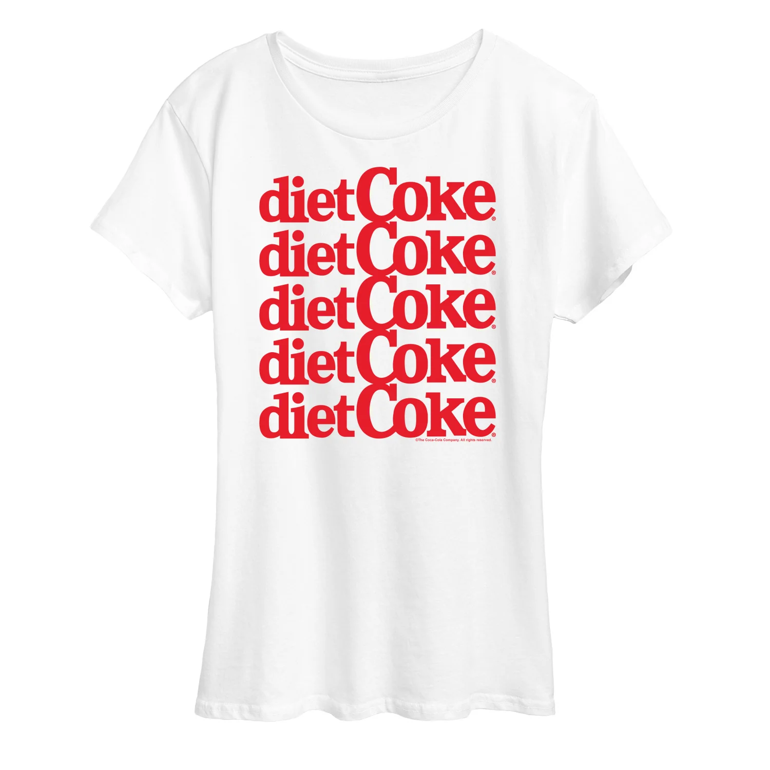 Diet Coke - Diet Coke Stacked - Ladies Short Sleeve Graphic T-Shirt - Image 5
