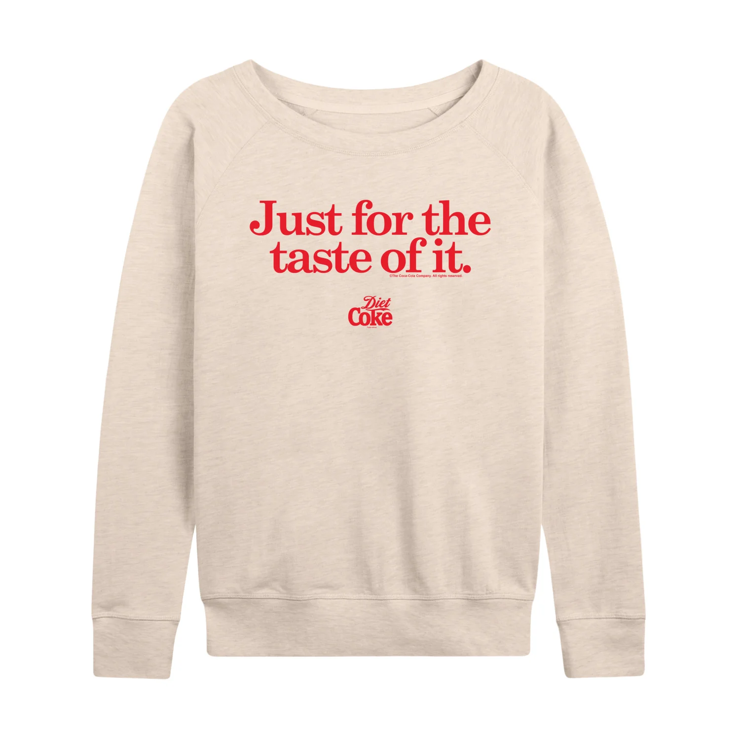 Diet Coke - Just For The Taste of It - Womens French Terry Long Sleeve Shirt - Image 2