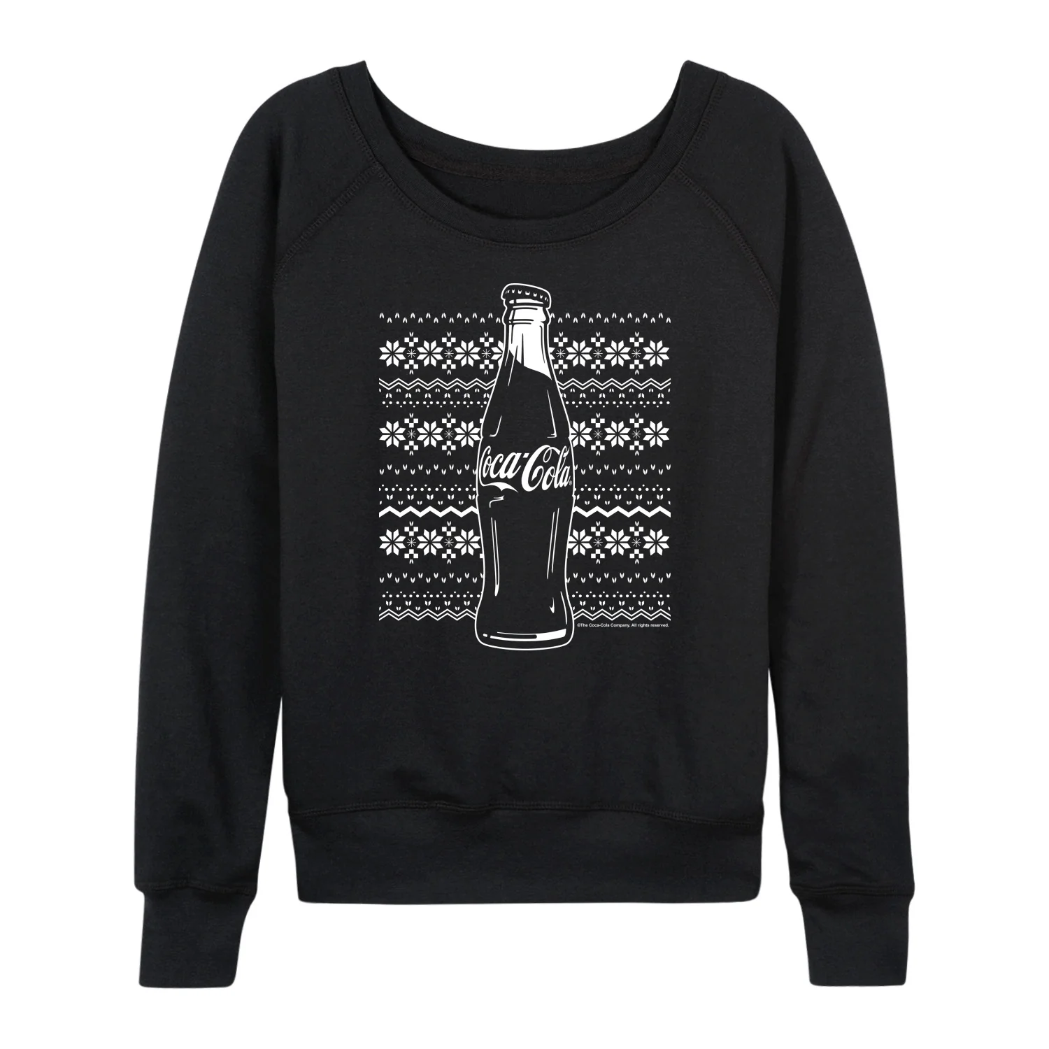 Coca-Cola - Holiday Sweater - Women's French Terry Long Sleeve Pullover