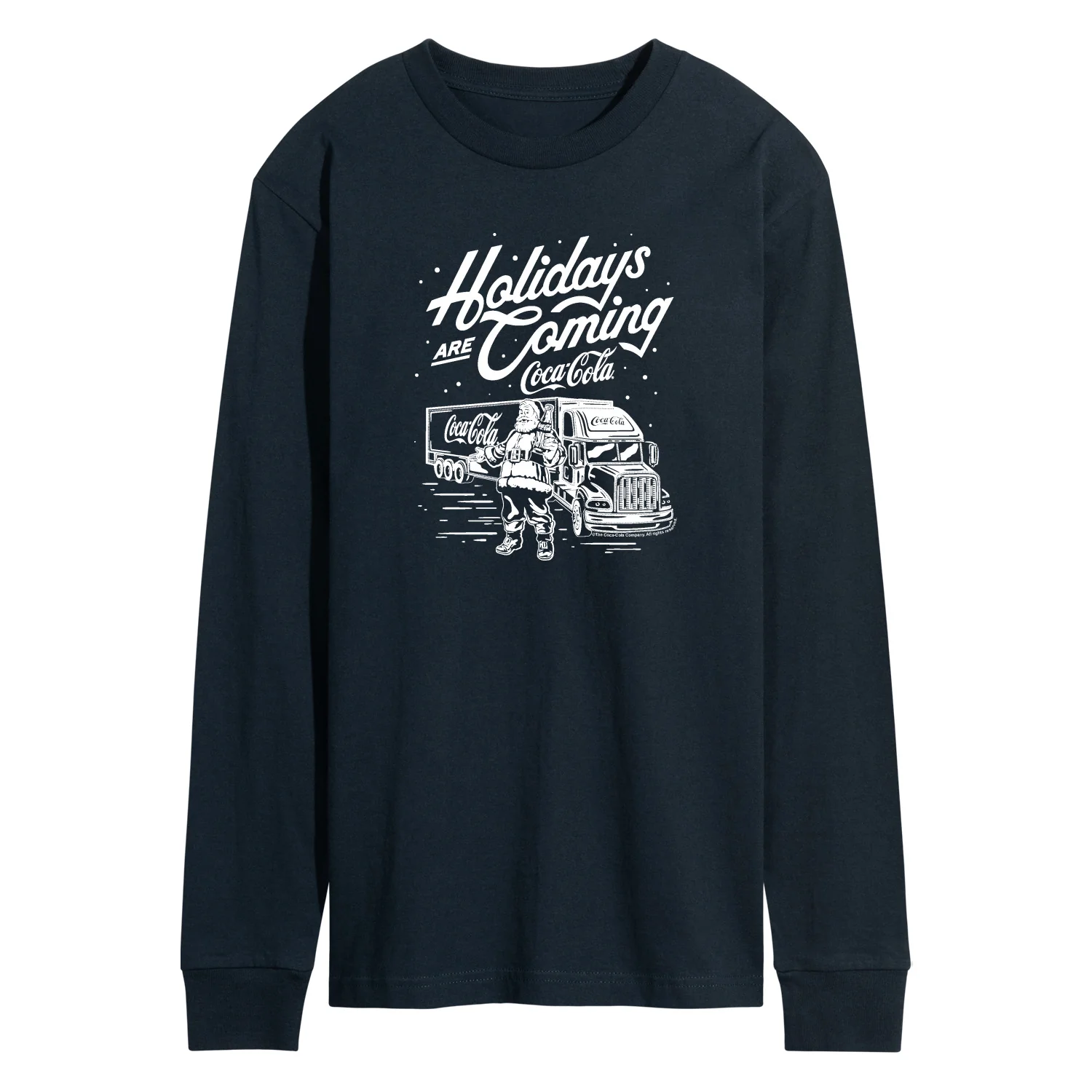 Coca-Cola - Holidays are Coming Truck - Men's Long Sleeve Graphic T-shirt - Image 2