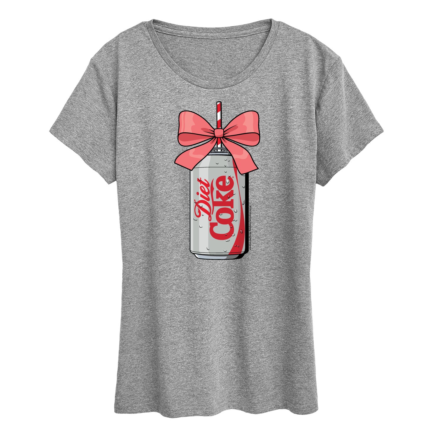 Diet Coke - Coquette Bow Diet Coke - Ladies Short Sleeve Graphic T-Shirt - Image 3