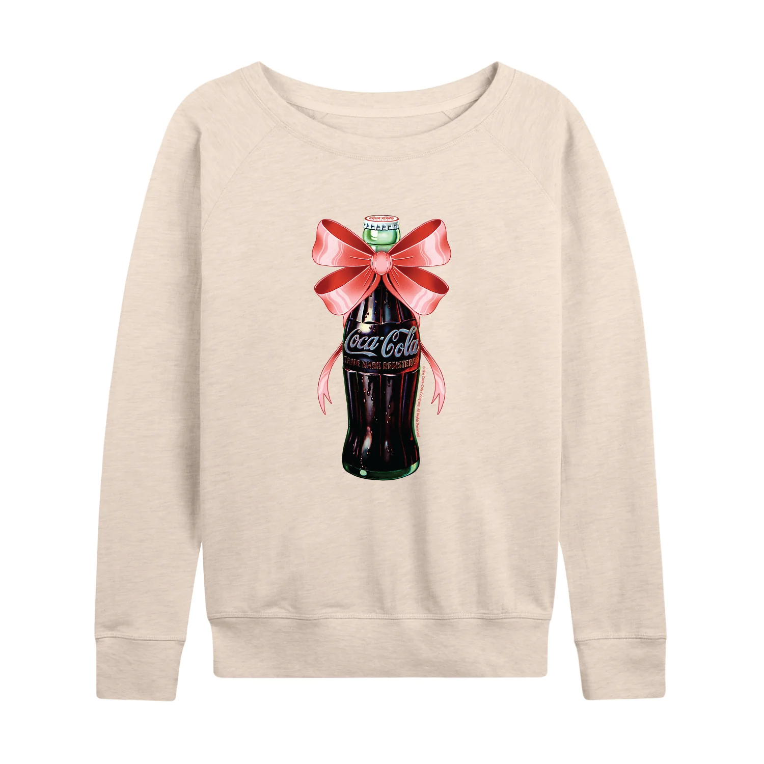 Coca-Cola - Vintage Coquette Coke Bottle - Women's French Terry Long Sleeve Shirt