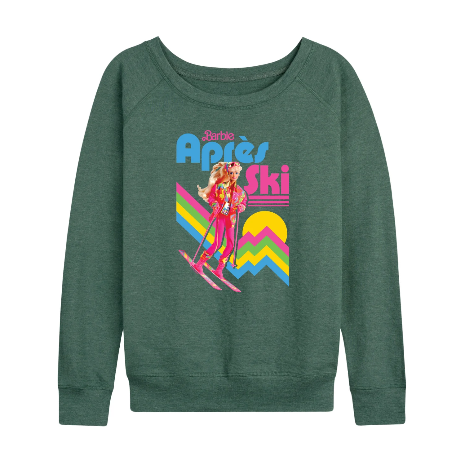 Barbie - Retro Apres Ski-Women's French Terry Long Sleeve Shirt - Image 4
