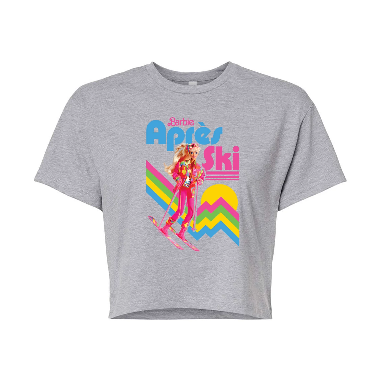 Barbie - Retro Apres Ski-Juniors Cropped Graphic T-Shirt - Image 2