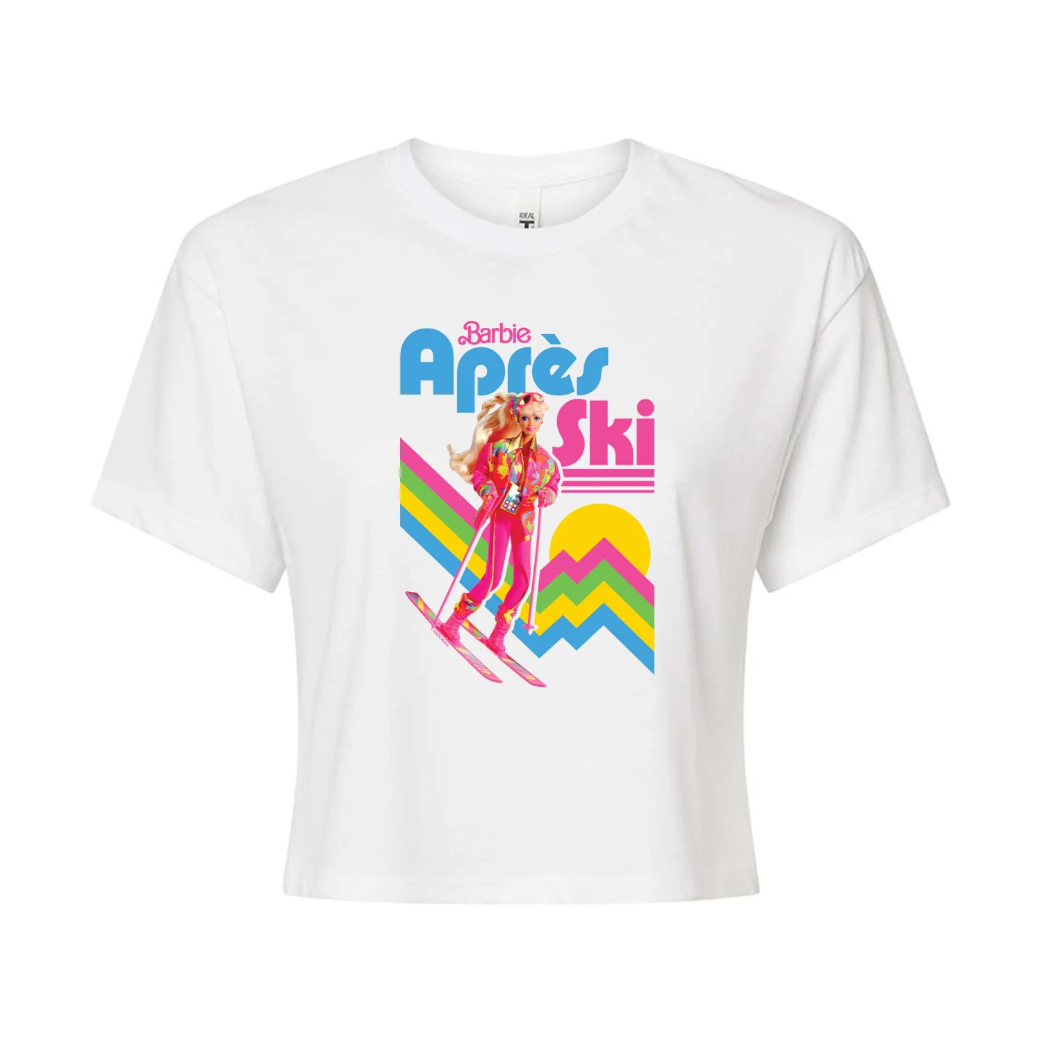 Barbie - Retro Apres Ski-Juniors Cropped Graphic T-Shirt - Image 3
