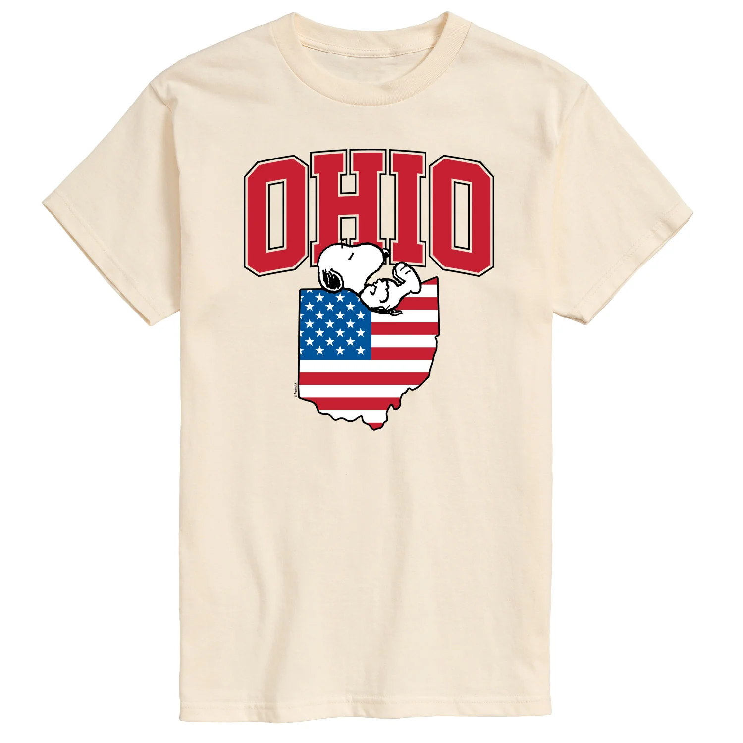Peanuts - Ohio Snoopy - Men's Short Sleeve Graphic T-Shirt