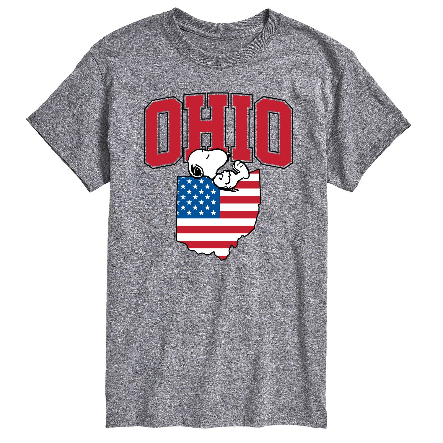 Peanuts - Ohio Snoopy - Men's Short Sleeve Graphic T-Shirt - Image 2