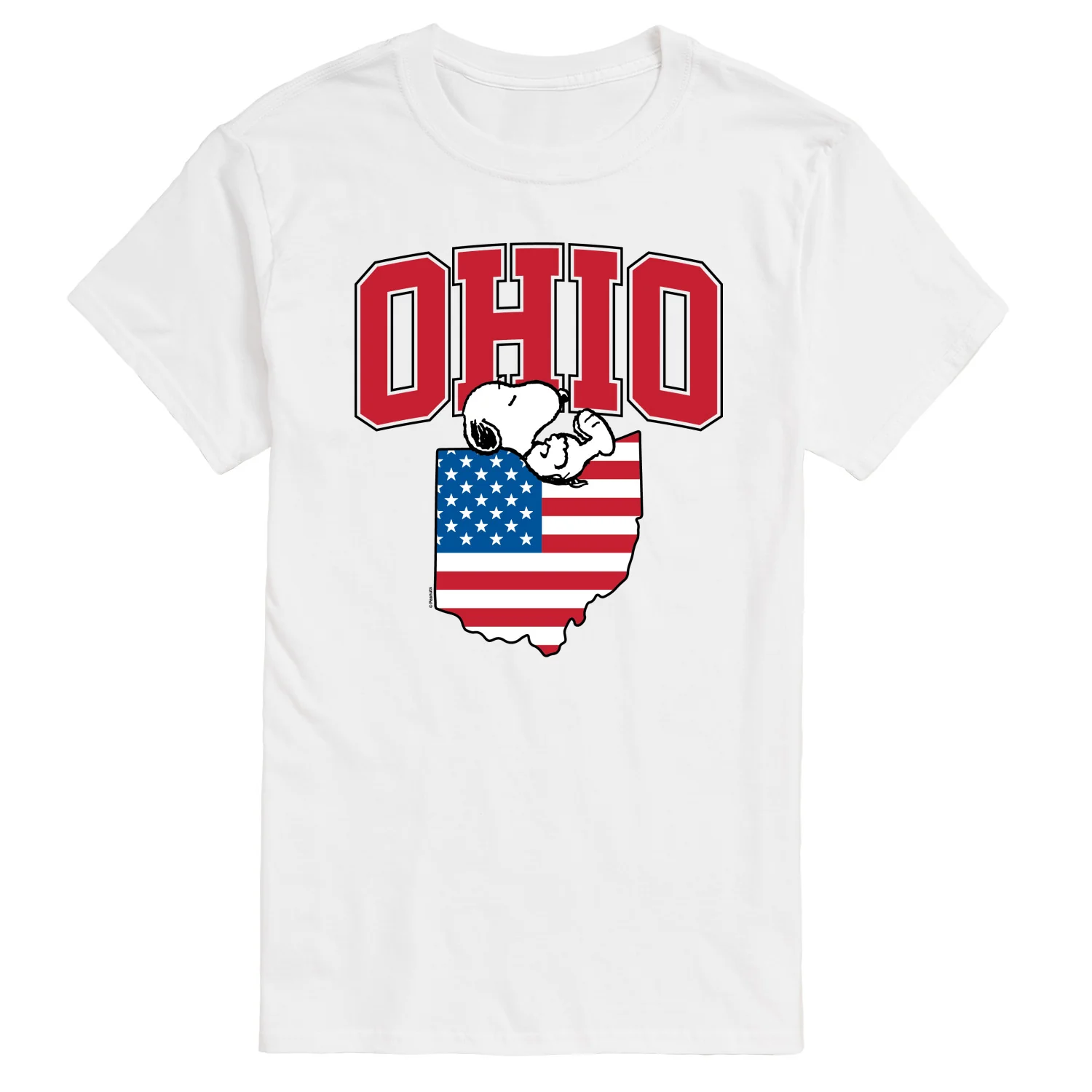 Peanuts - Ohio Snoopy - Men's Short Sleeve Graphic T-Shirt - Image 3