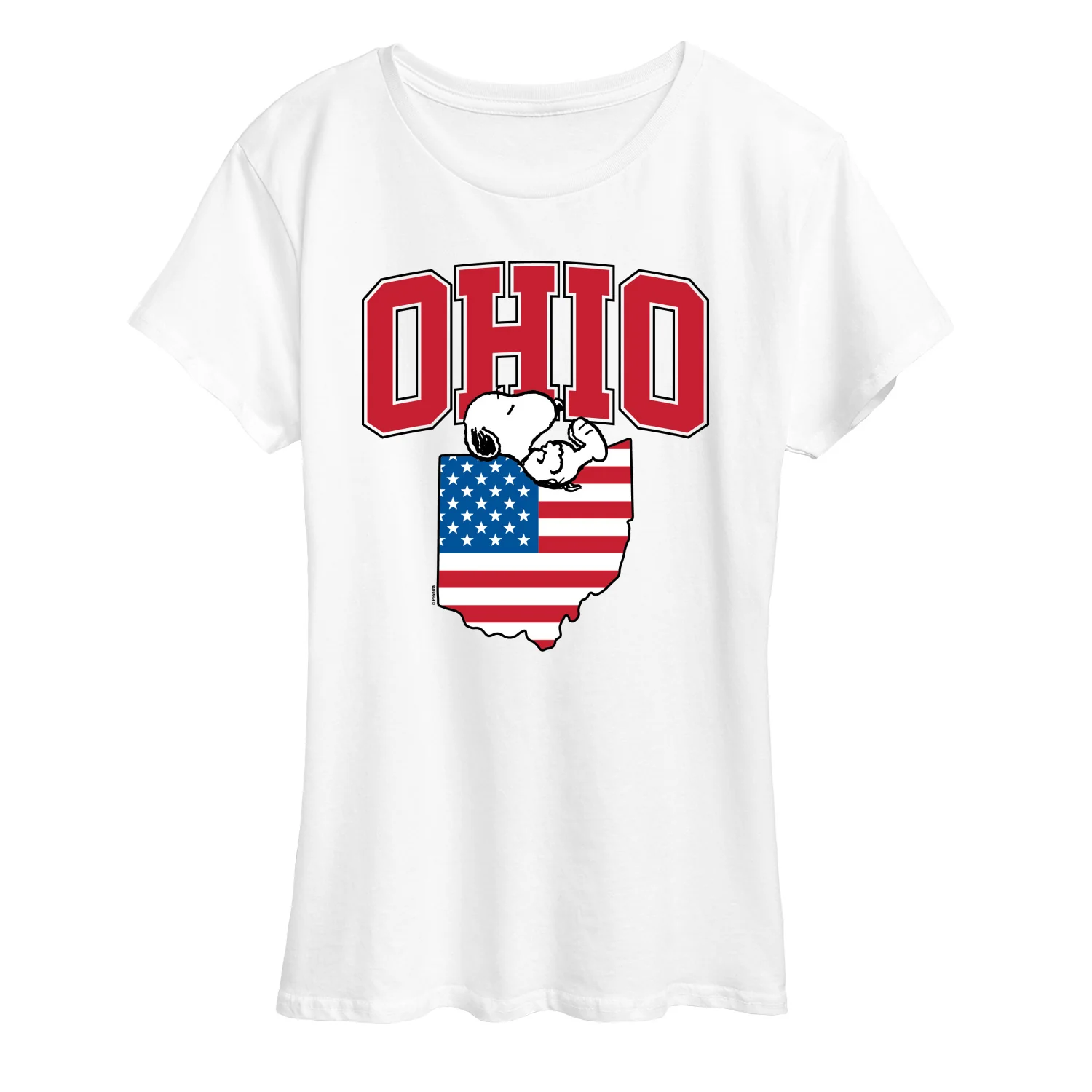 Peanuts - Ohio Snoopy - Women's Short Sleeve Graphic T-Shirt