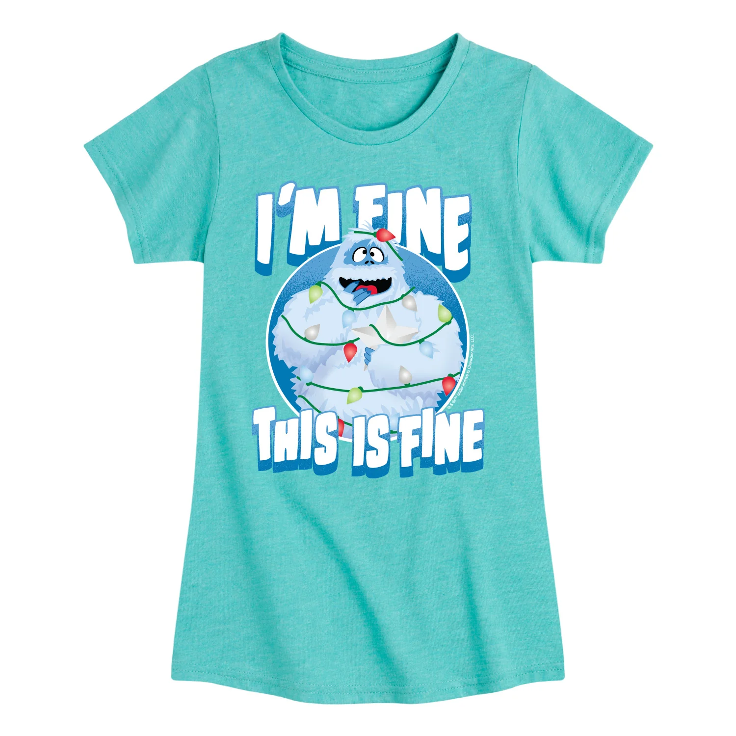Rudolph - This Is Fine - Youth Girls Short Sleeve T-Shirt - Image 4
