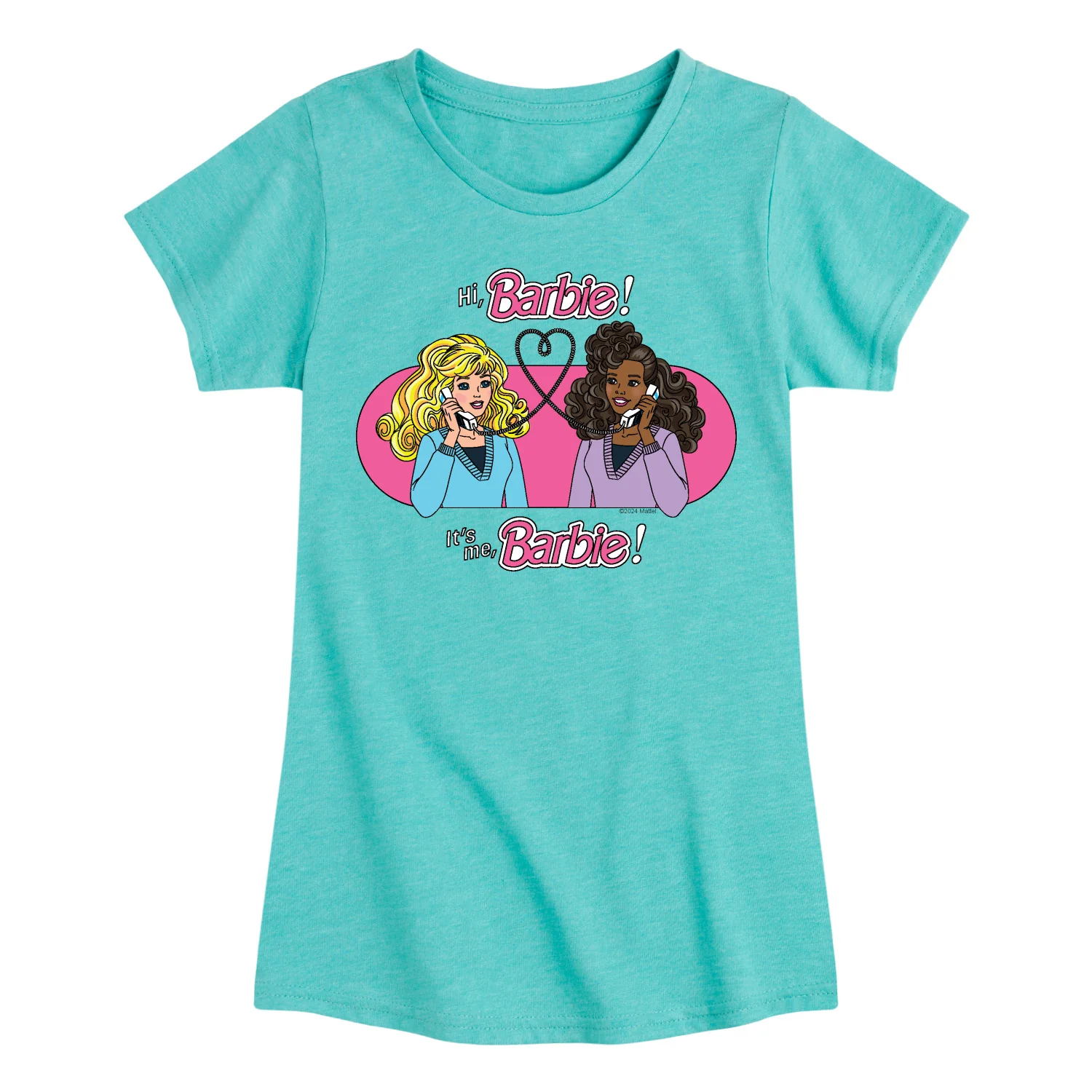 Barbie - Phone Call - Toddler And Youth Girls Fitted Short Sleeve Graphic T-Shirt - Image 4