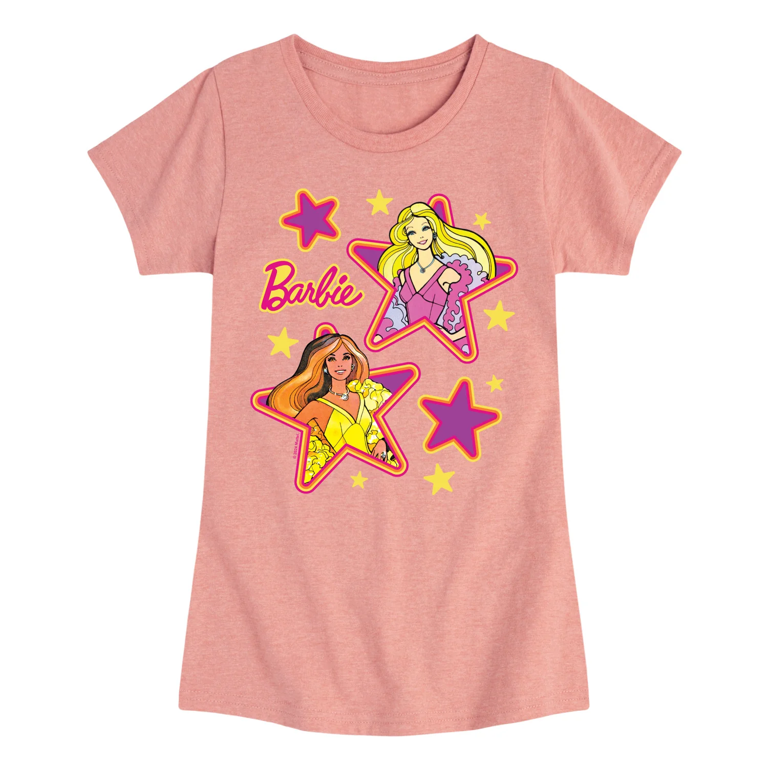 Barbie - Superstar 70s - Toddler And Youth Girls Fitted Short Sleeve Graphic T-Shirt - Image 2