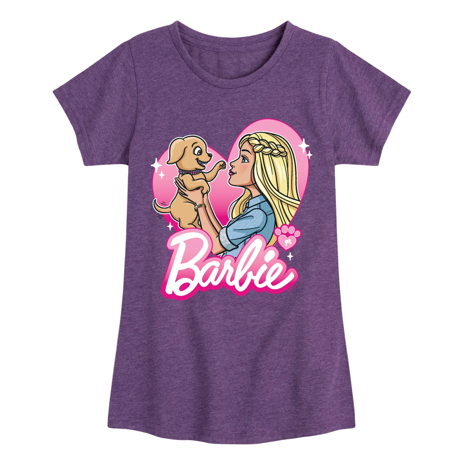 Barbie - Puppy - Toddler And Youth Girls Fitted Short Sleeve Graphic T-Shirt - Image 5