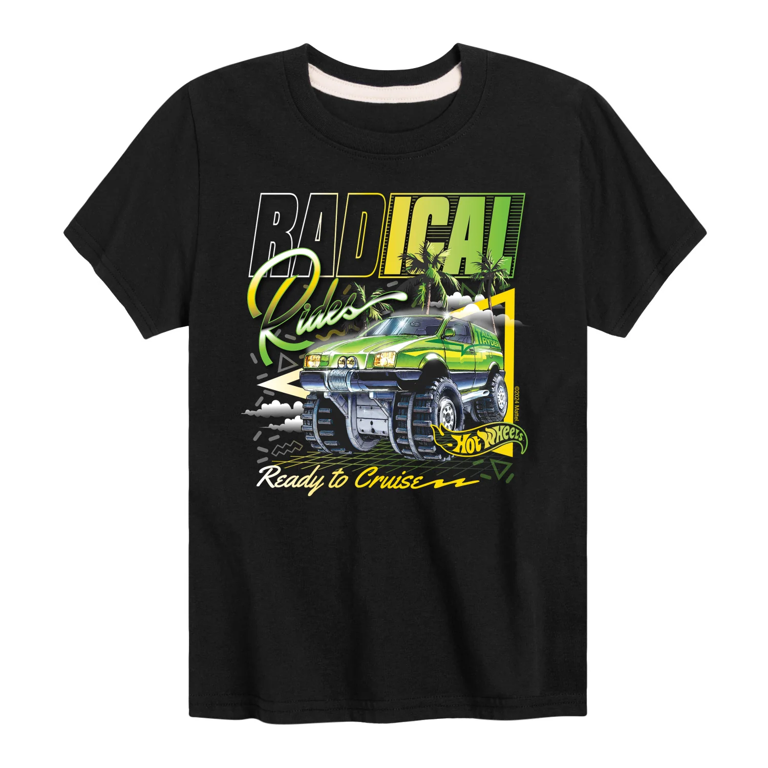 Hot Wheels - Radical Rides 80S - Toddler And Youth Short Sleeve T-Shirt