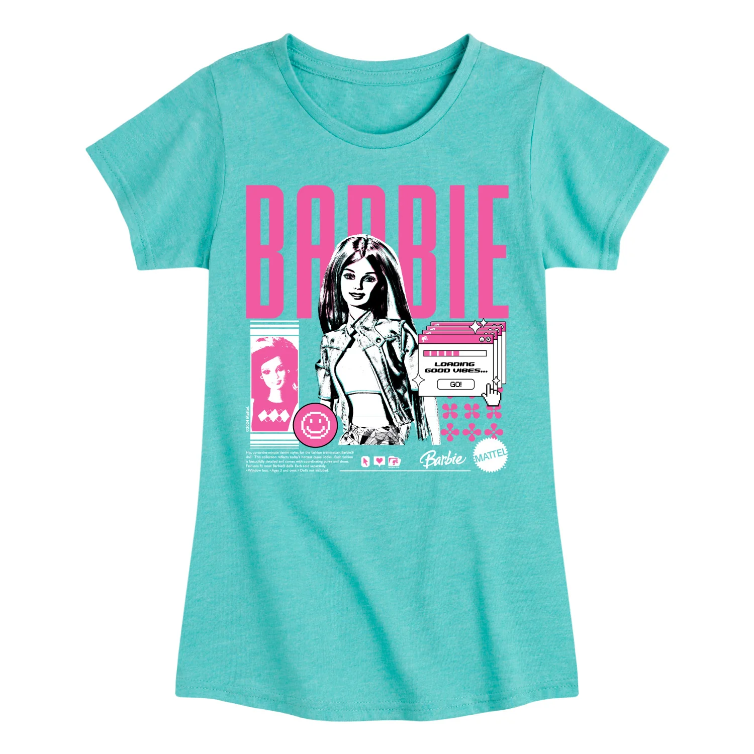Barbie - Y2K - Toddler And Youth Girls Fitted Short Sleeve Graphic T-Shirt - Image 3