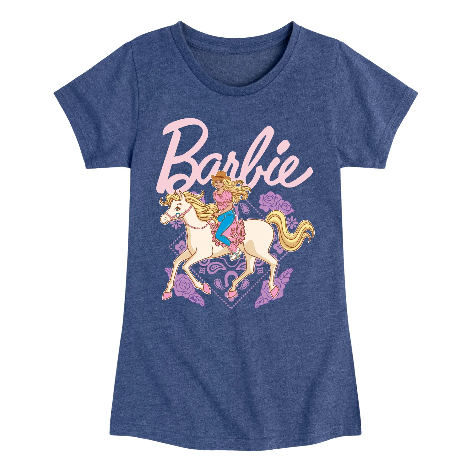 Barbie - Western - Toddler And Youth Girls Fitted Short Sleeve Graphic T-Shirt - Image 2