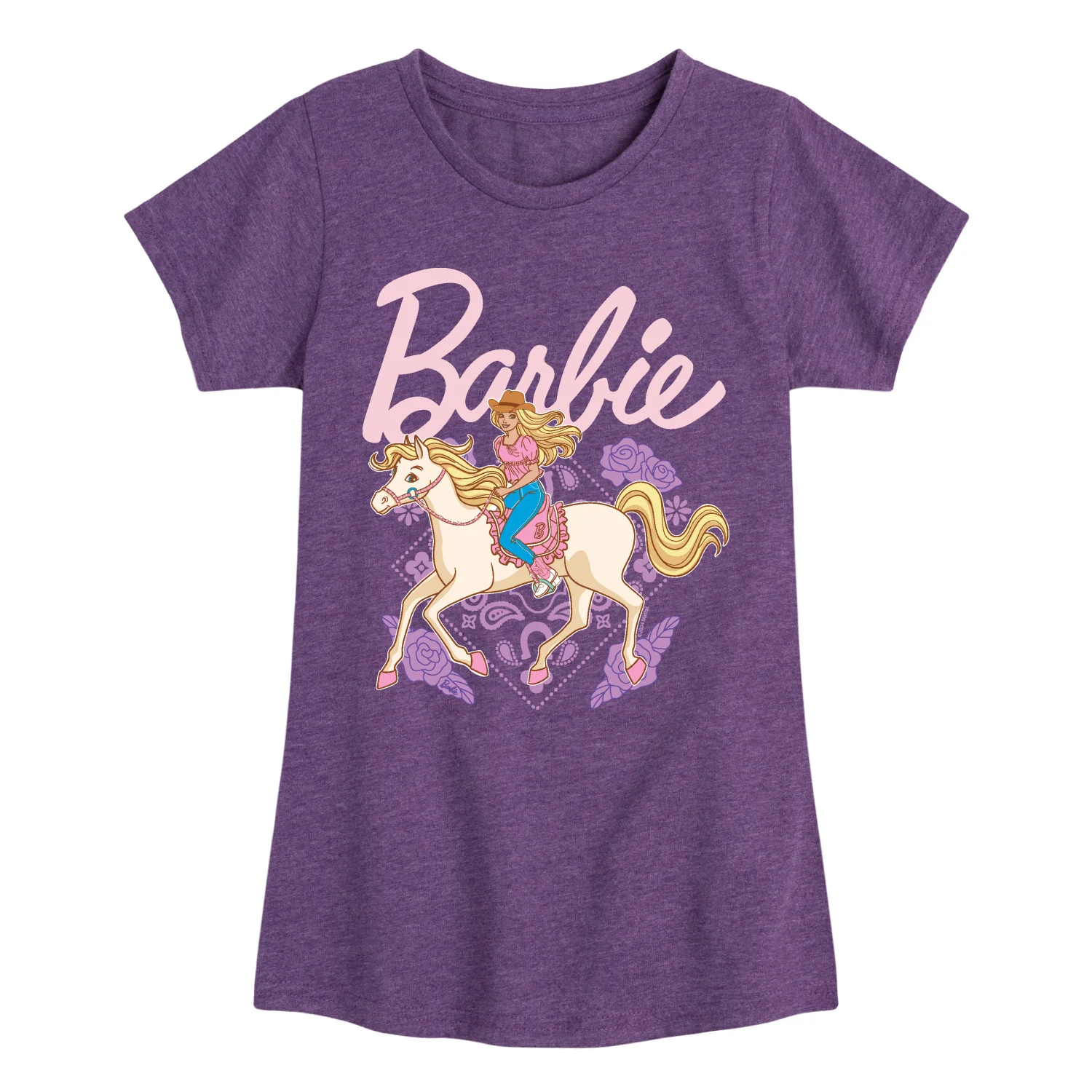 Barbie - Western - Toddler And Youth Girls Fitted Short Sleeve Graphic T-Shirt - Image 3