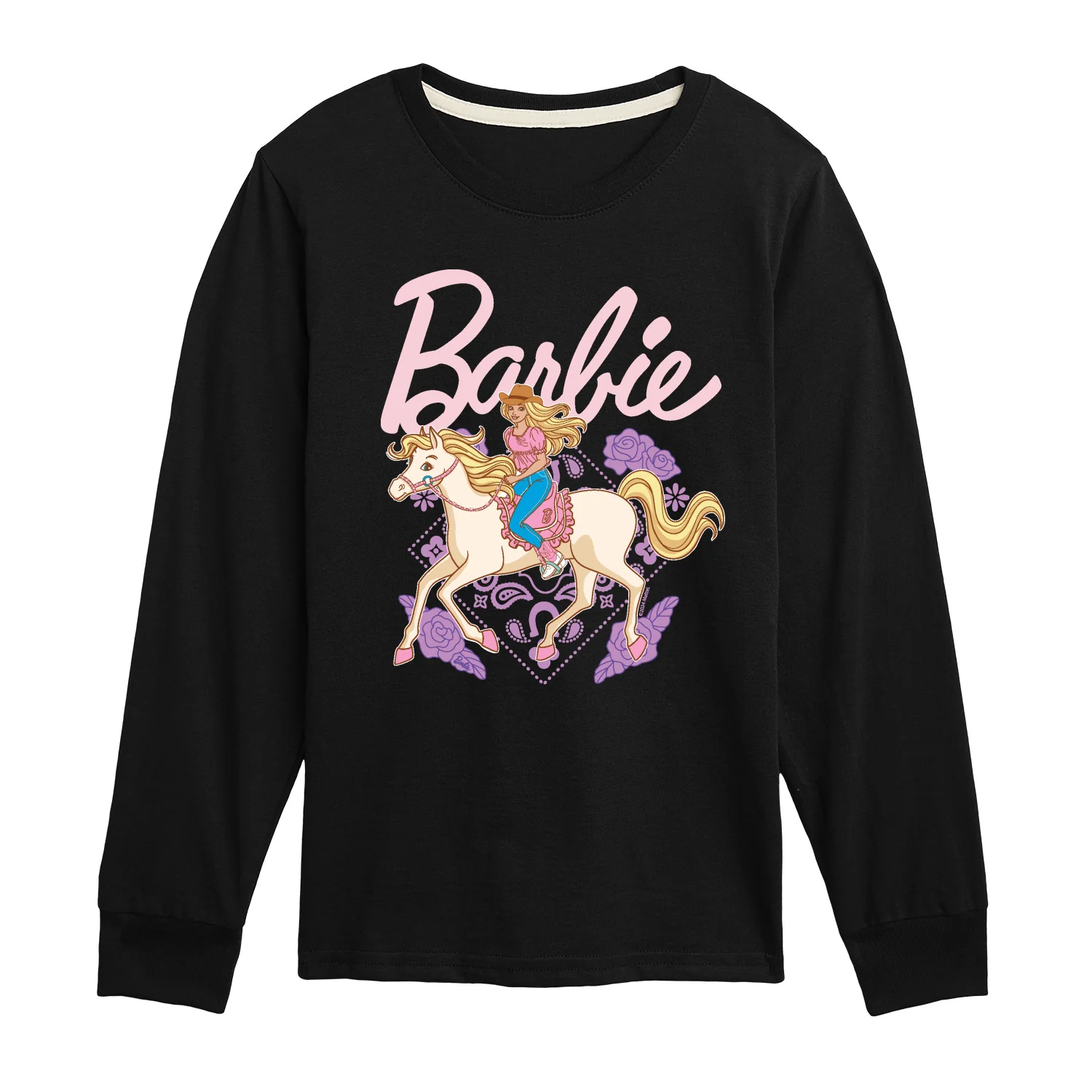 Barbie - Western - Youth Long Sleeve Graphic T-Shirt