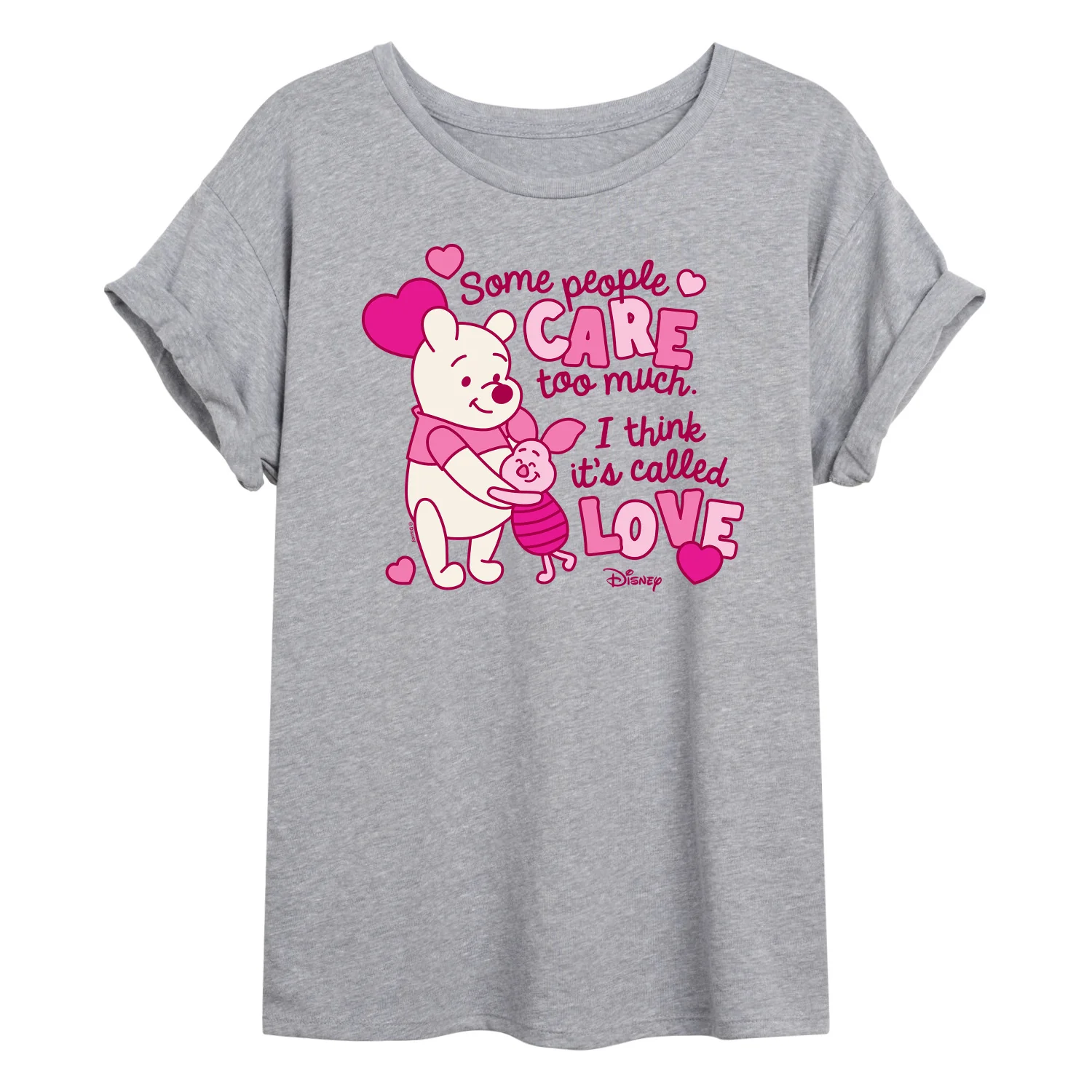Winnie the Pooh - Care Too Much Called Love - Women's Oversized Graphic T-Shirt - Image 3