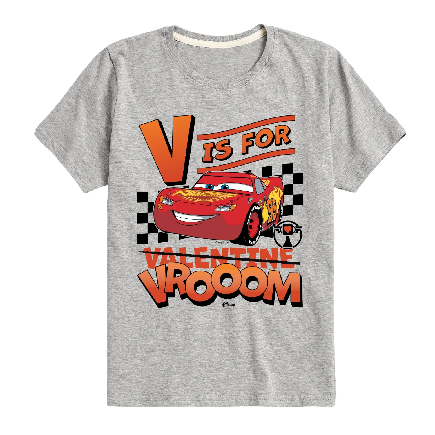 Cars - V is for Vroom - Youth Boys Short Sleeve Graphic T-Shirt