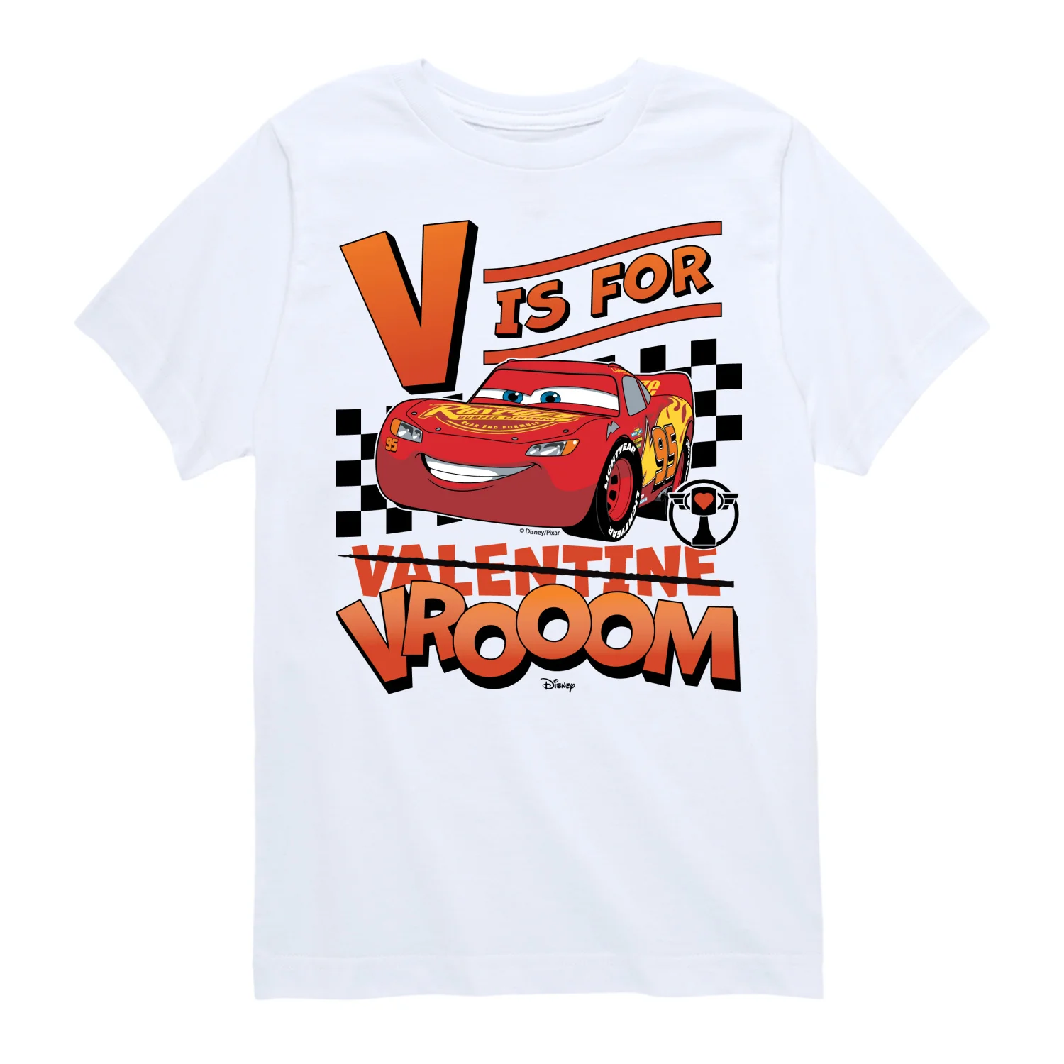 Cars - V is for Vroom - Youth Boys Short Sleeve Graphic T-Shirt - Image 2