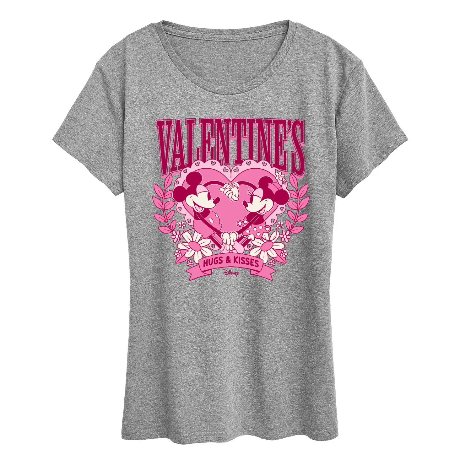 Disney - Valentine's Collegiate - Women's Short Sleeve Graphic T-Shirt - Image 5