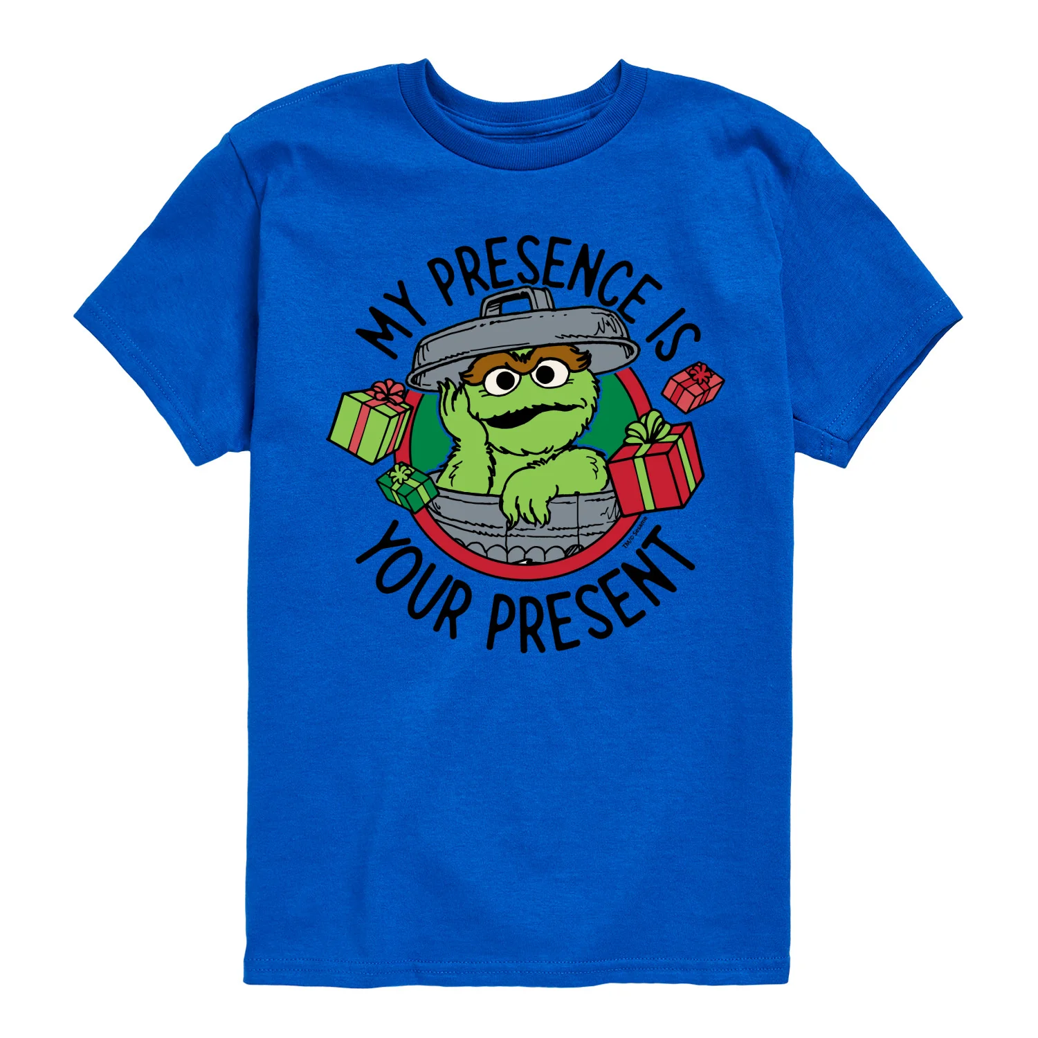 Sesame Street - My Presence is Your Present - Youth Short Sleeve Graphic T-shirt